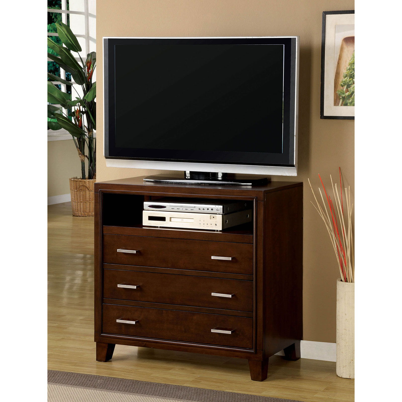 Enrico Media Chest Brown Cherry New Lots Furniture Online Store