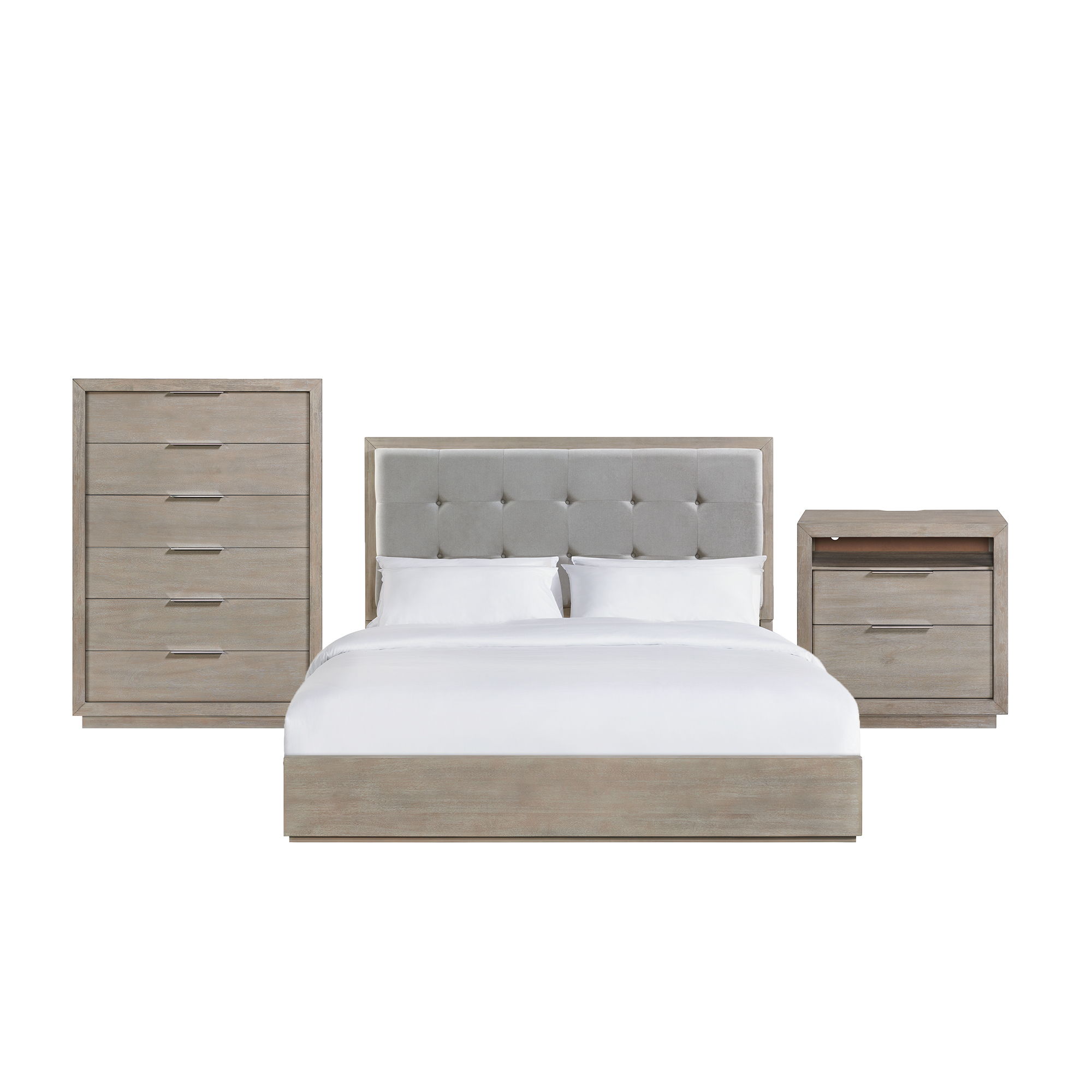 King · 3 Pc · Bedroom Set