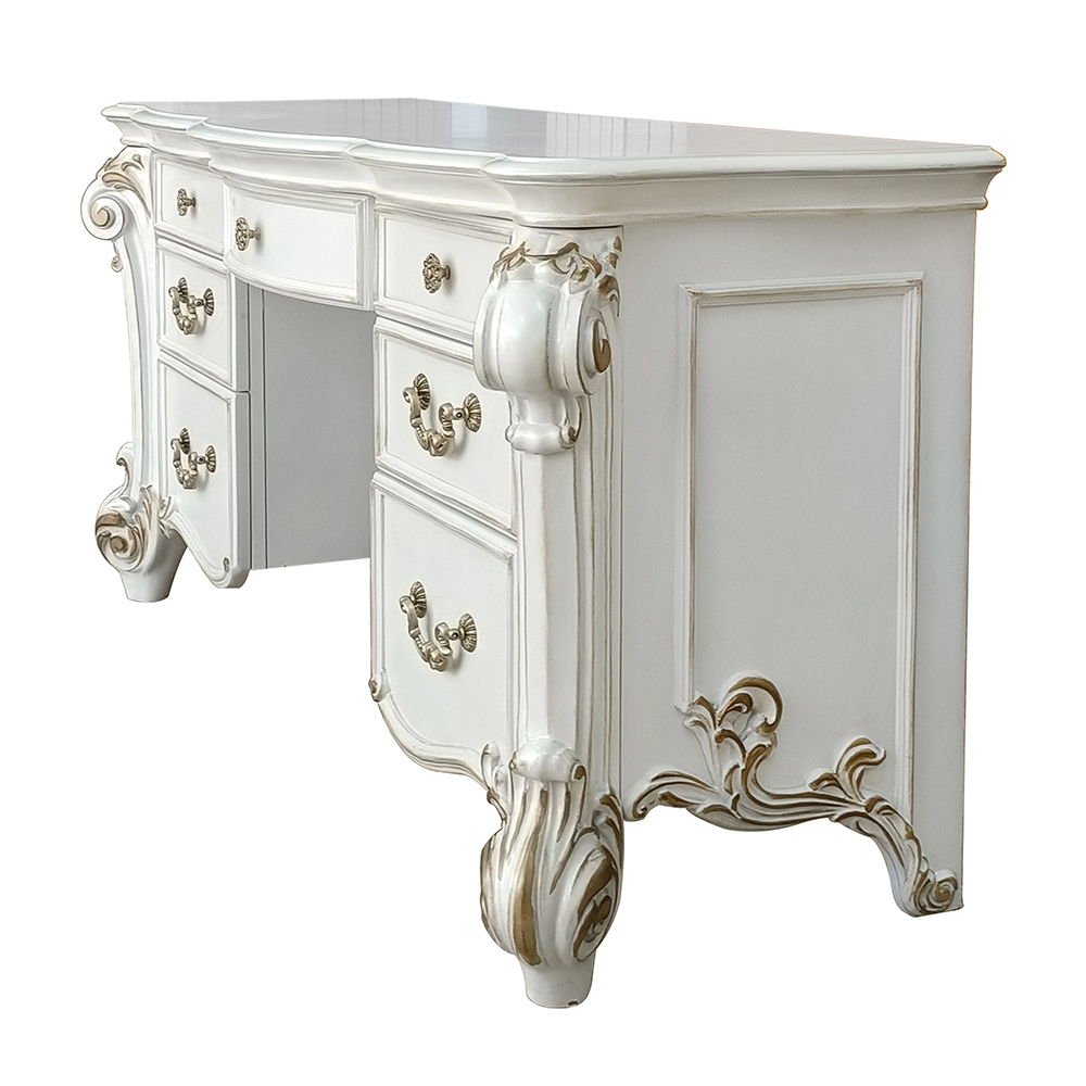 Vendome - Vanity Desk - Antique Pearl, white, view 8