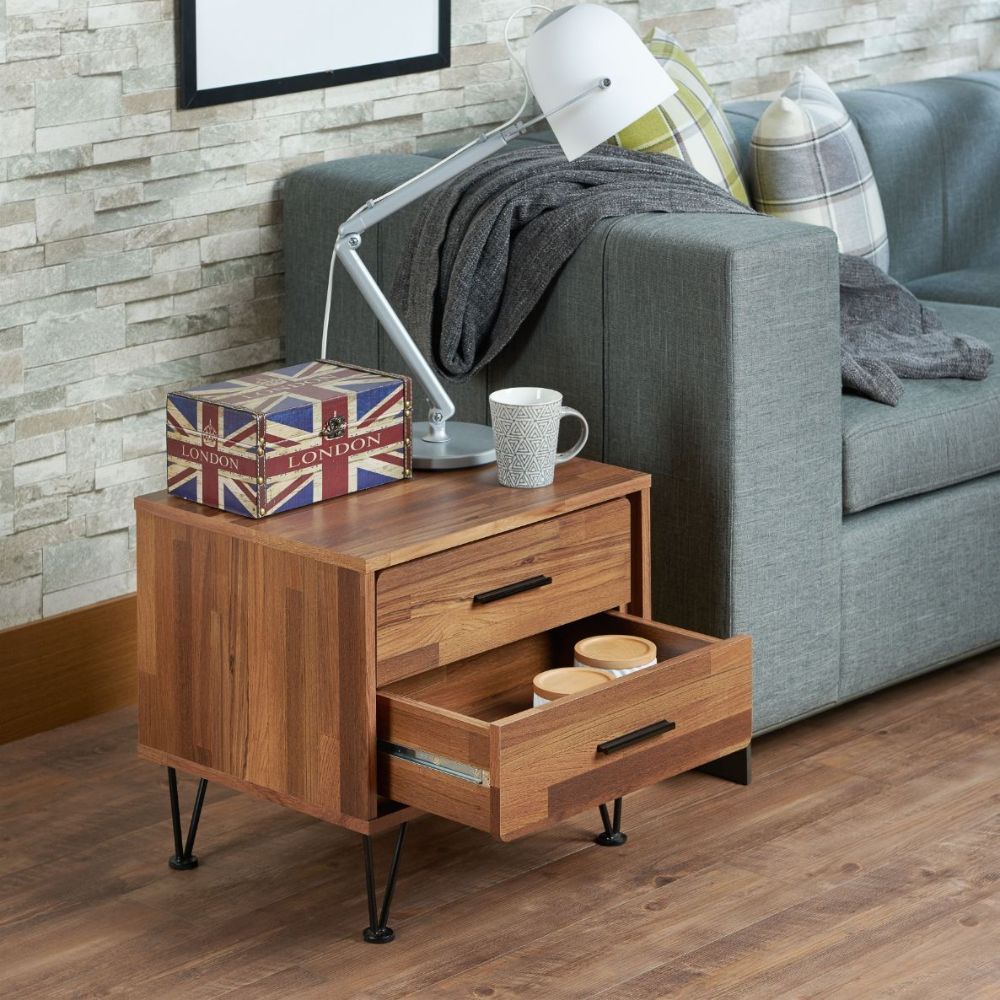 Deoss - Accent Table - Walnut, light brown, view 4