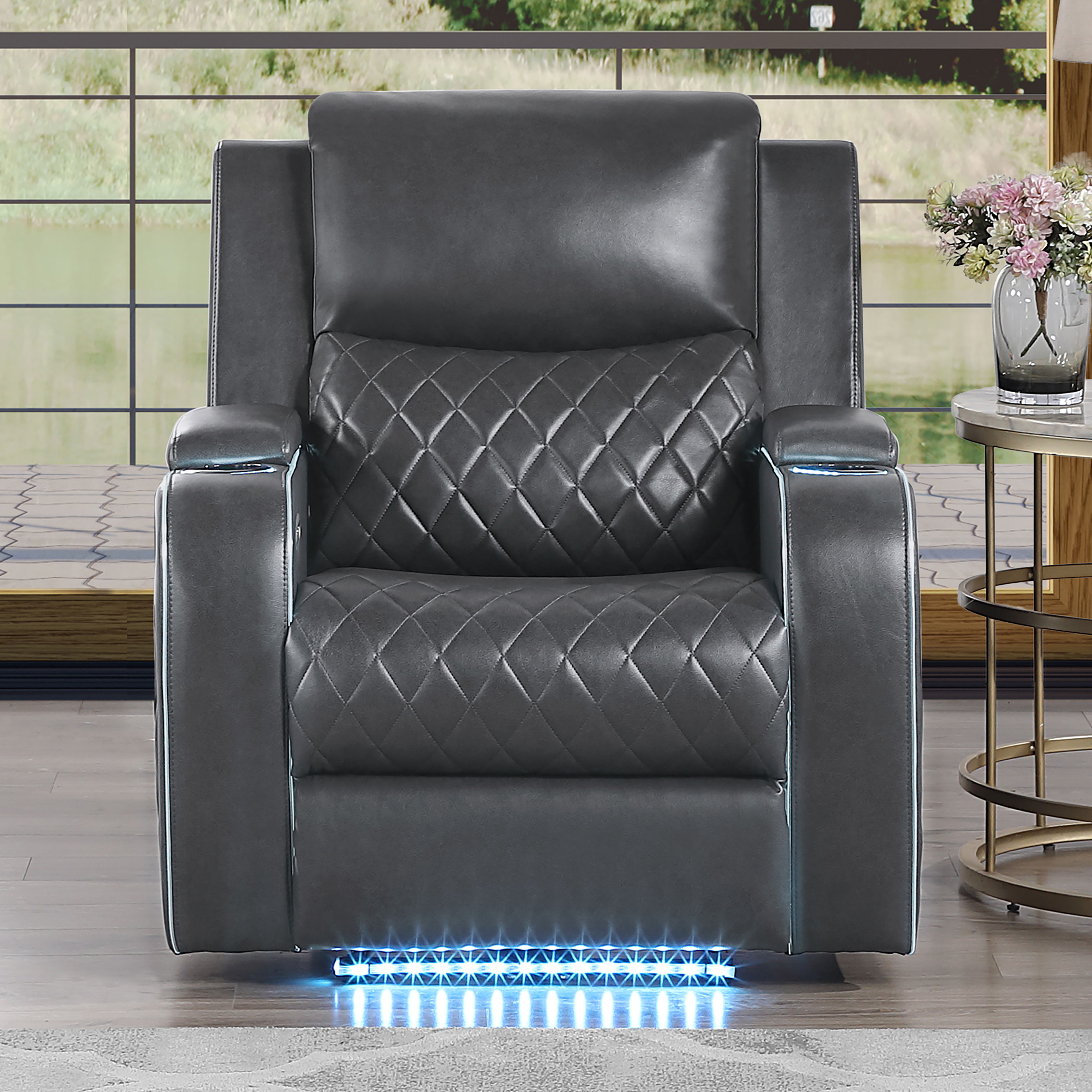Luna - Power Recliner - Charcoal