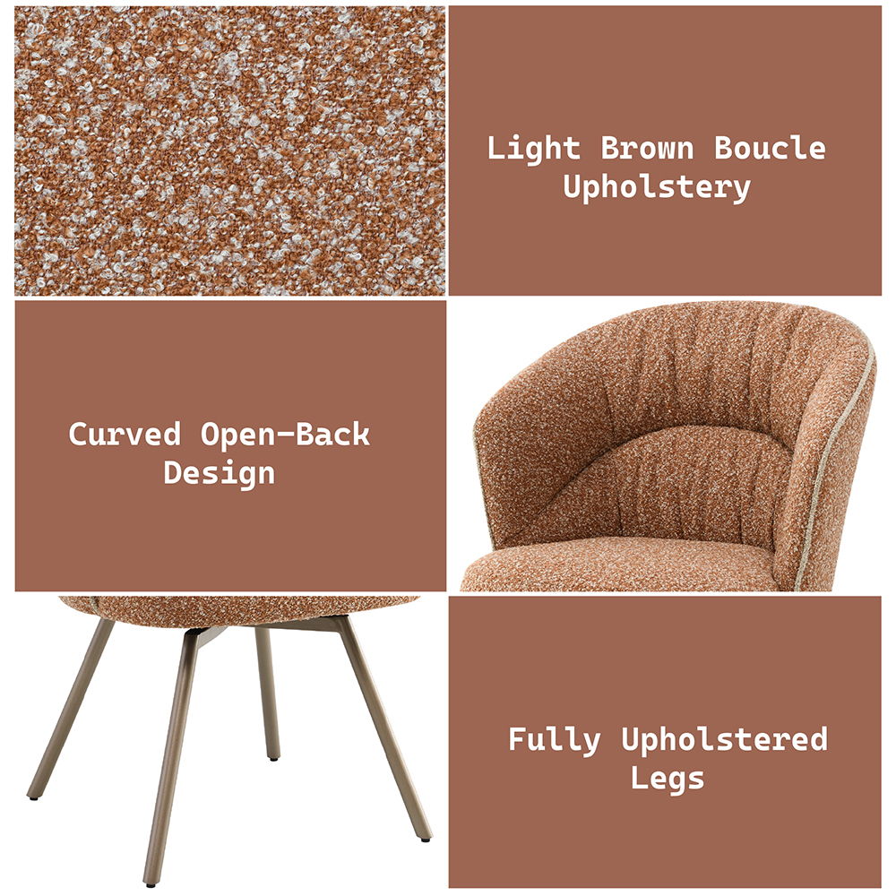 Lidi - Side Chair (Set of 2) - Rust Orange, orange, view 8
