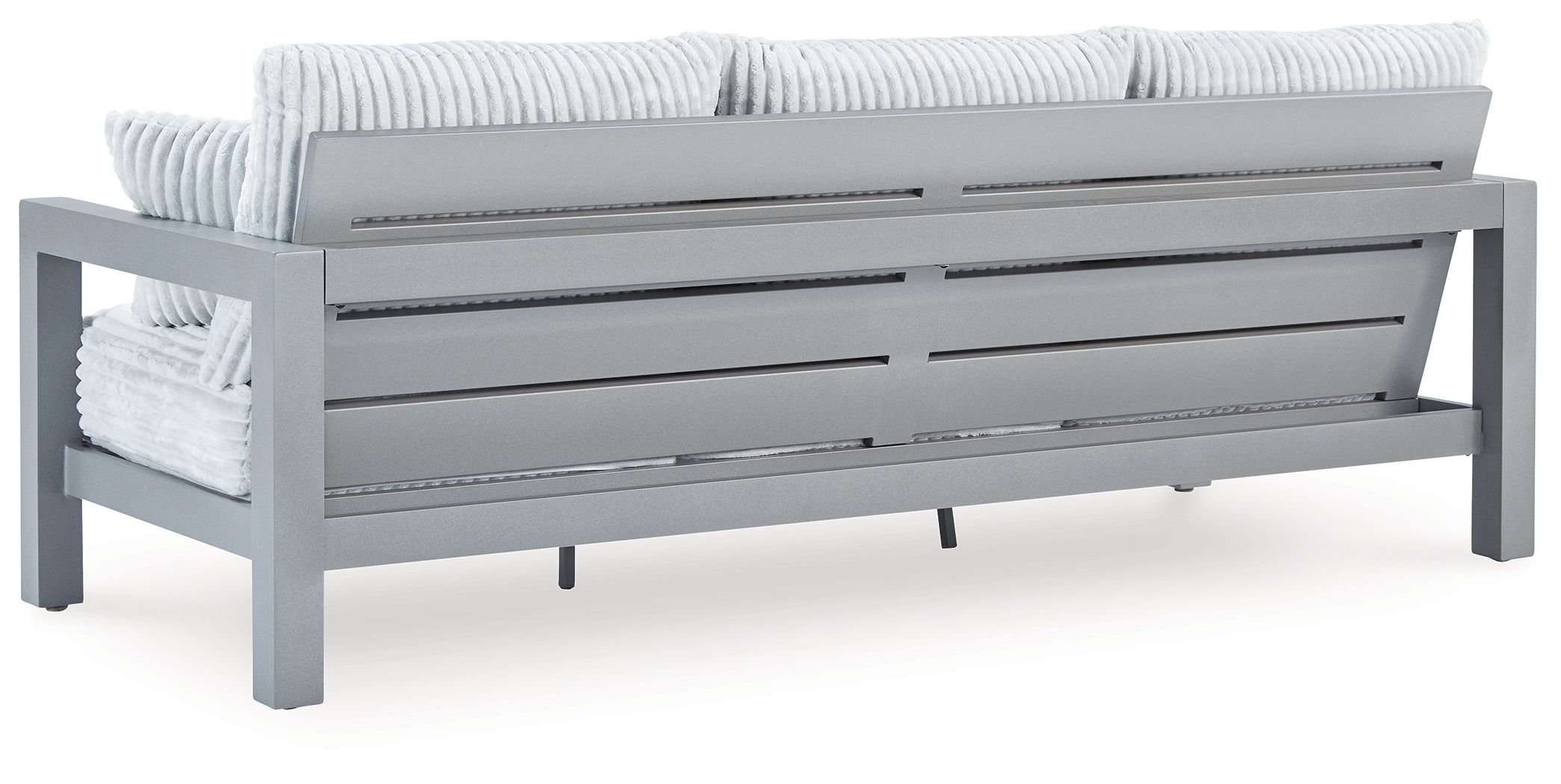 Ashley Furniture Hurley Park - Sofa With Cushion - Gray - Image 4
