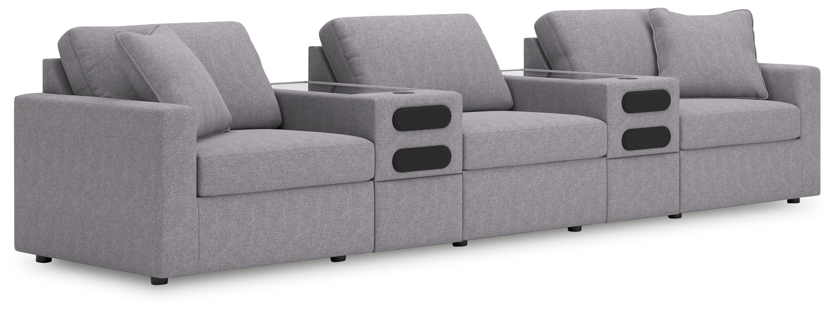 5 Pc · Sectional With Audio System Console