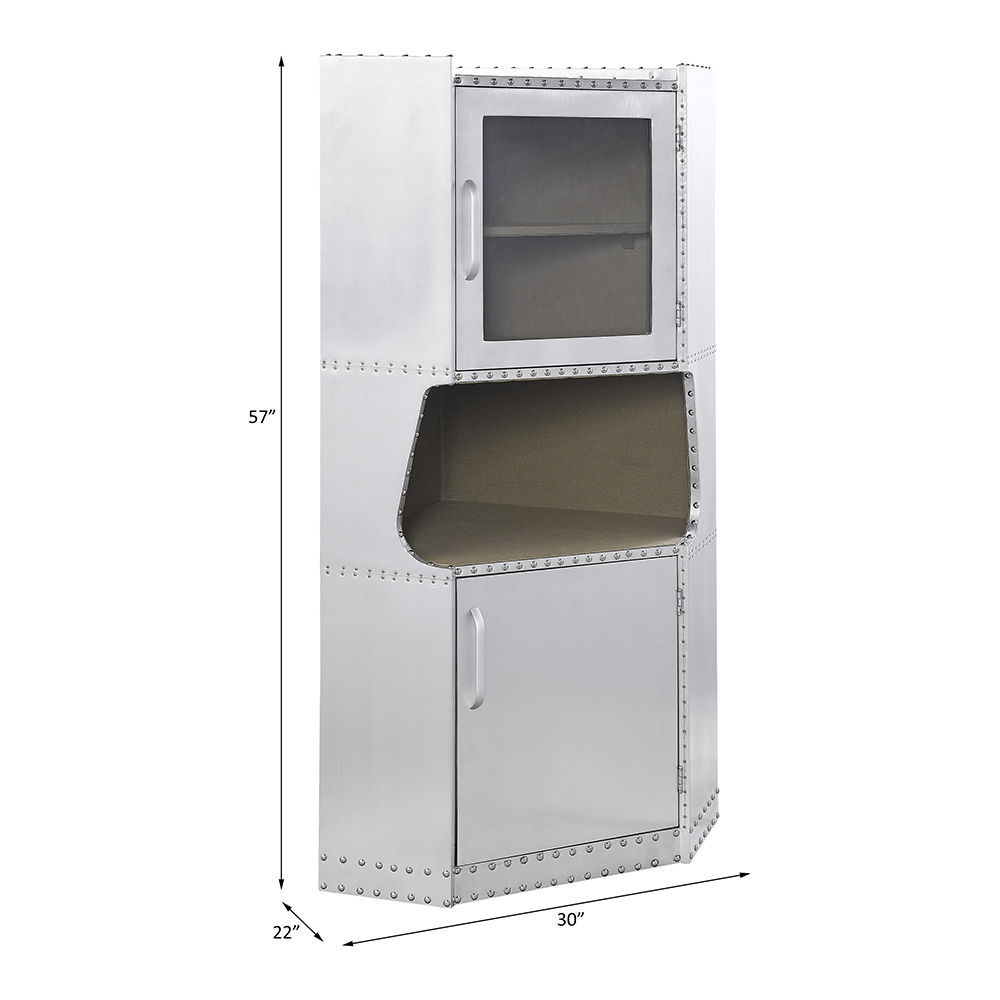 Brancaster - 57" Cabinet - Aluminum, silver, view 4
