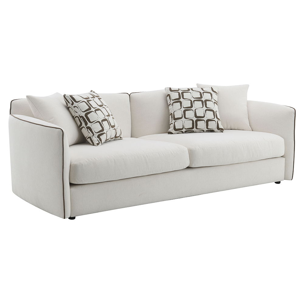 Yolanda - Sofa With 4 Pillows - Beige Chenille, beige, view 2