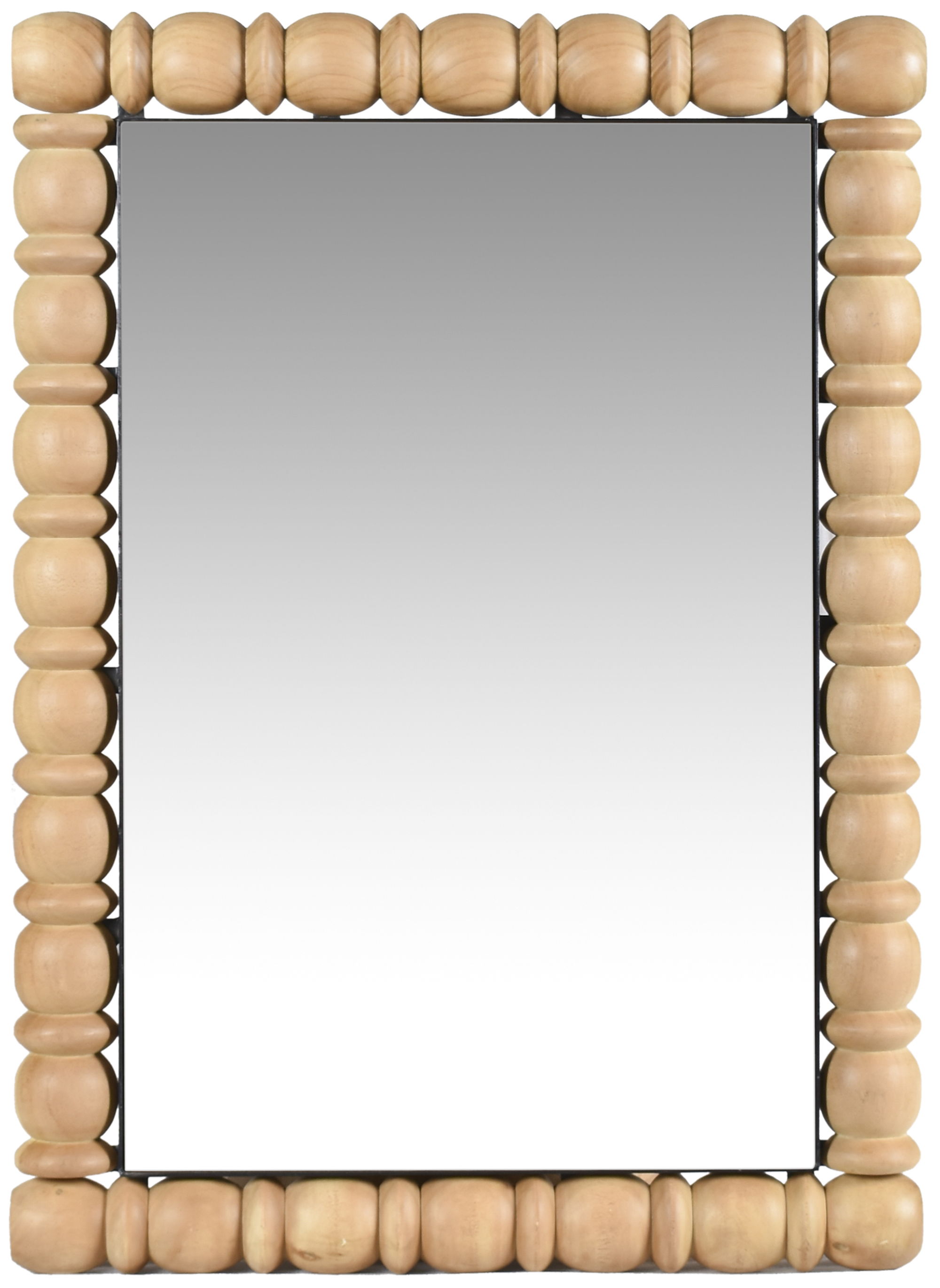 Aubrey - Wood Natural Oak Mirror - Bleached