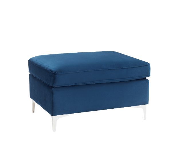 Jaszira - Modular Ottoman - Blue Velvet, blue