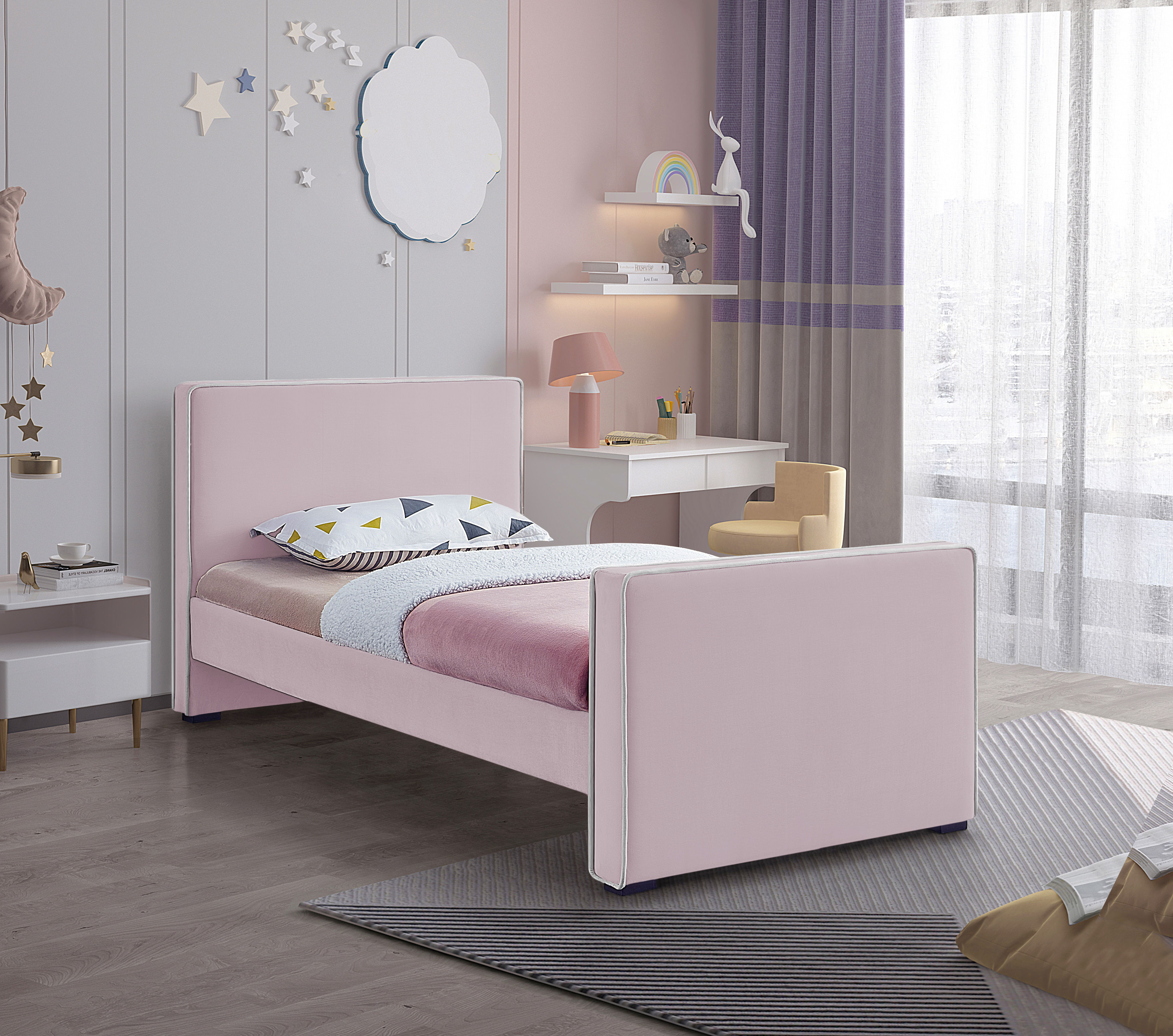 Dillard - Twin Bed - Pink