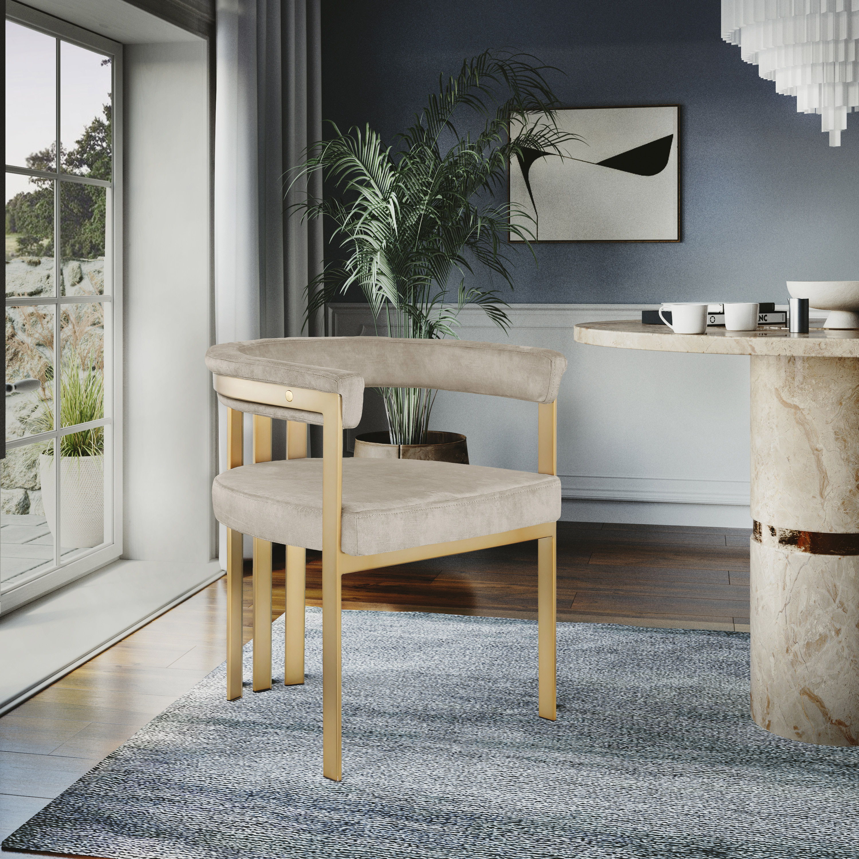 Marcello - Dining Chair (Set of 2) - Stone Colored