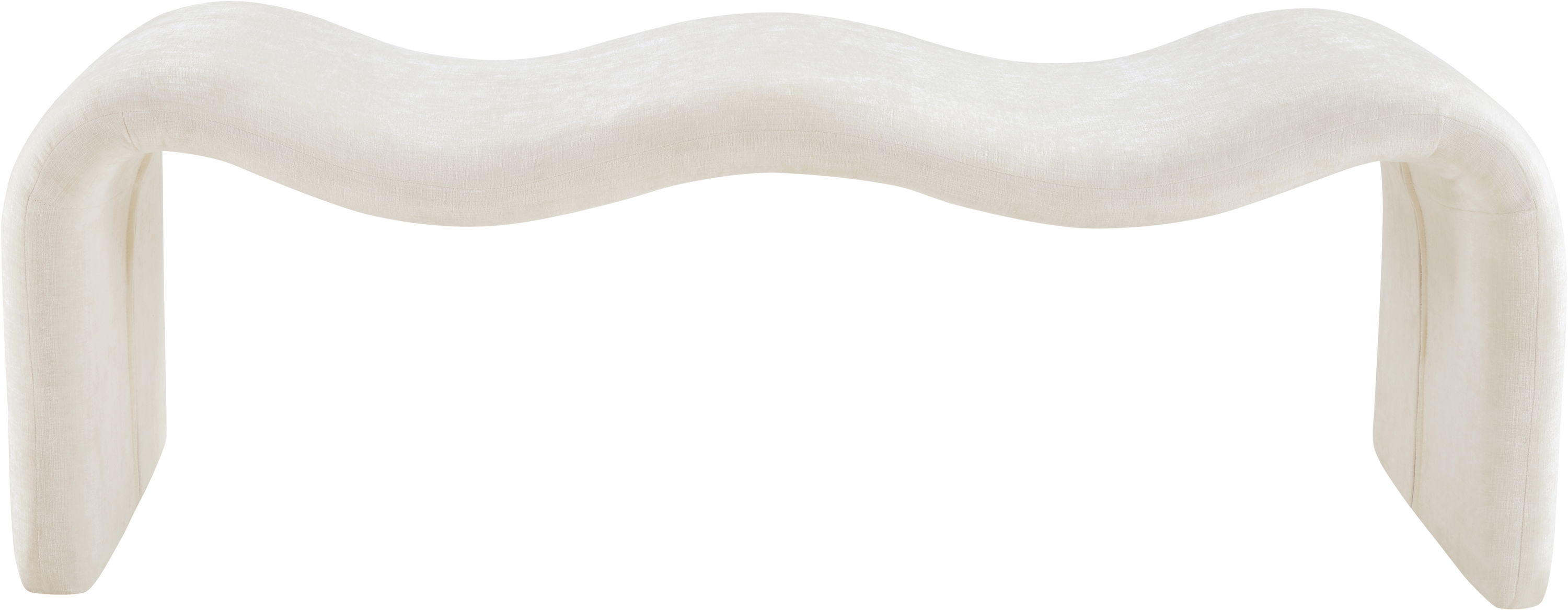 Willow - Chenille Bench - Cream