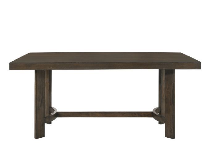 Farren - Dining Table - Weathered Oak, dark brown, view 3
