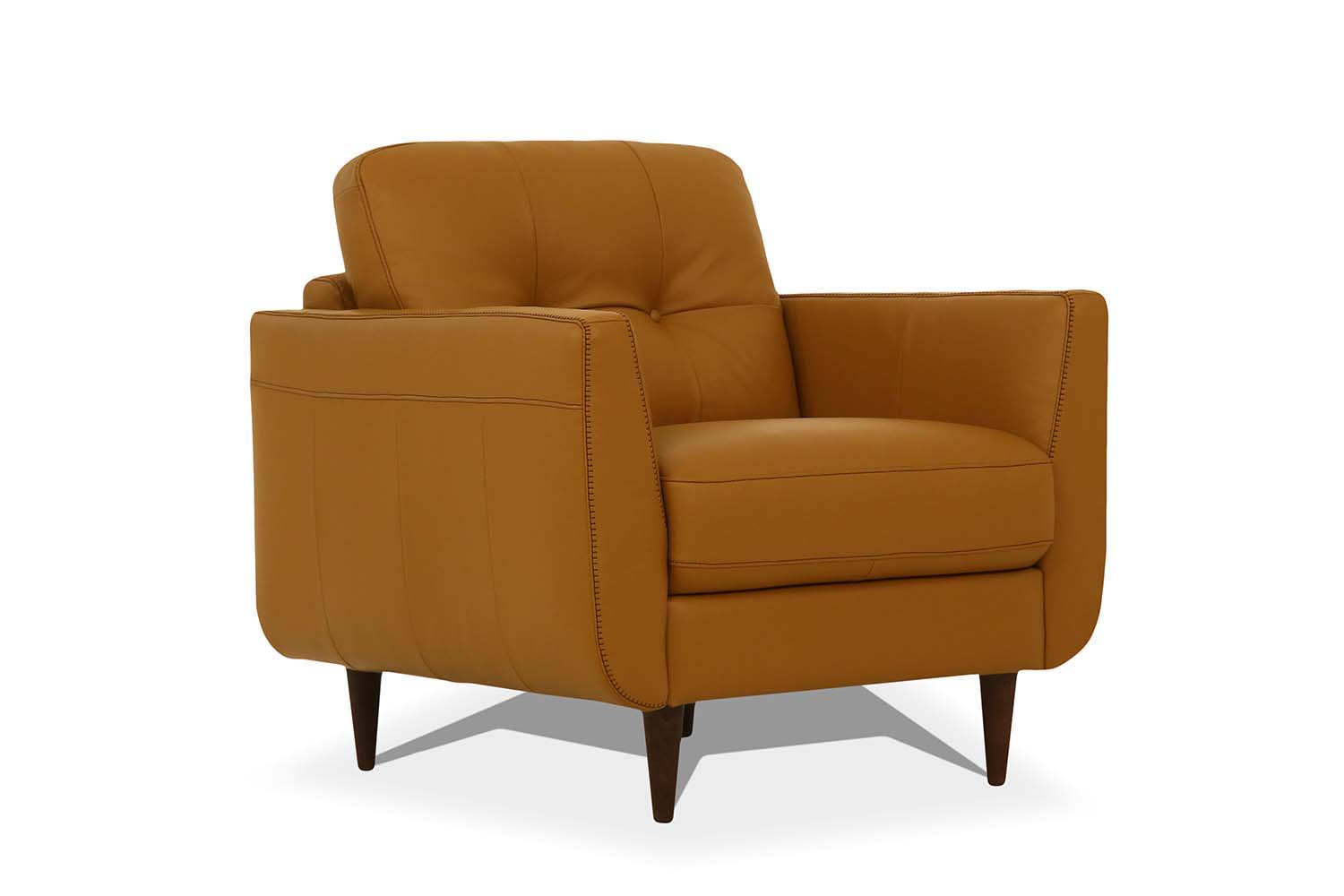 Radwan - Chair - Camel Leather, orange