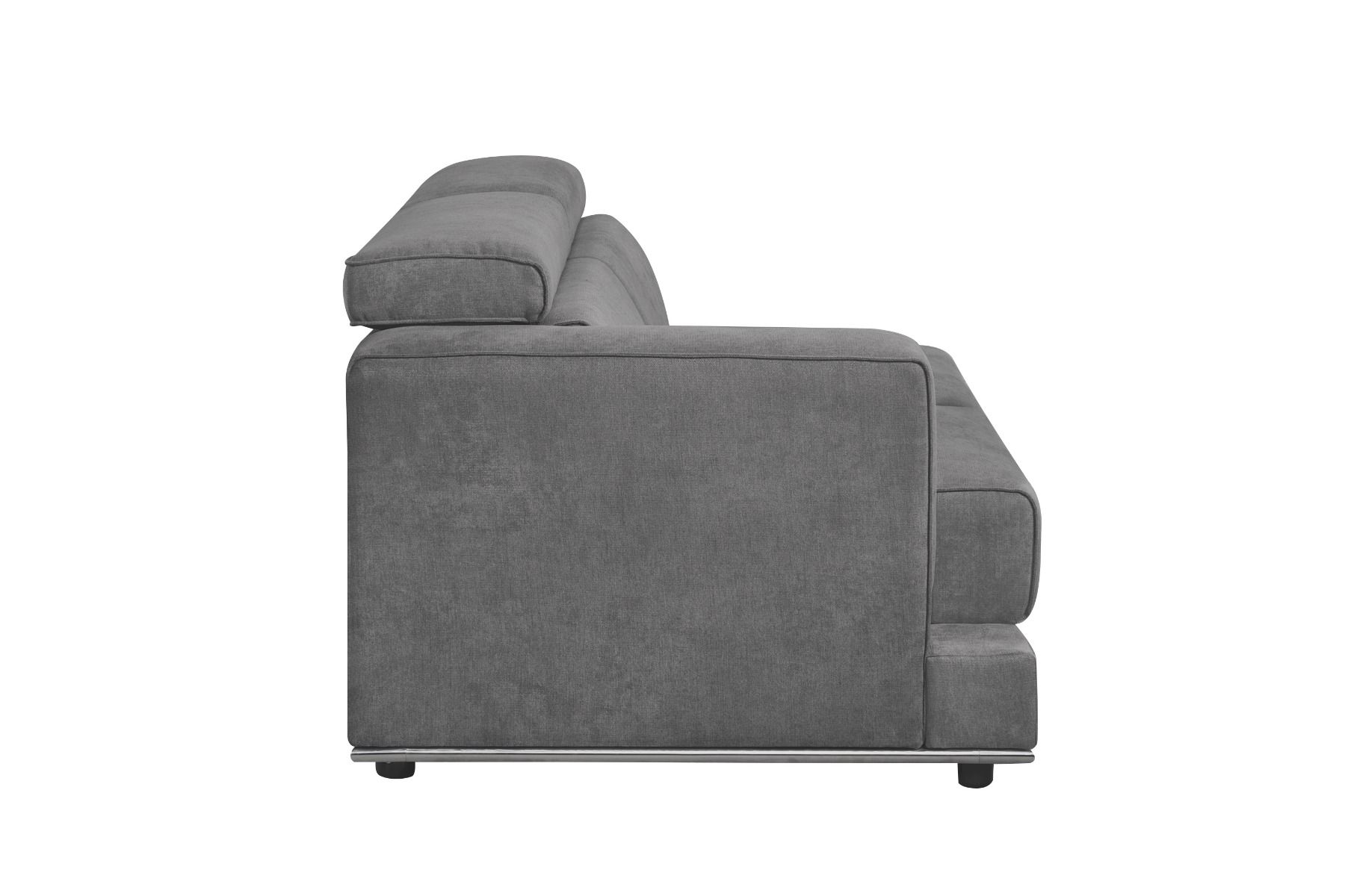 Alwin - Modular Lf Sofa - Dark Gray Fabric, dark gray, view 6