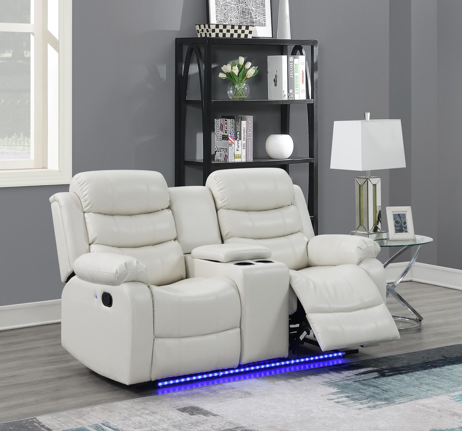Motion LED Loveseat