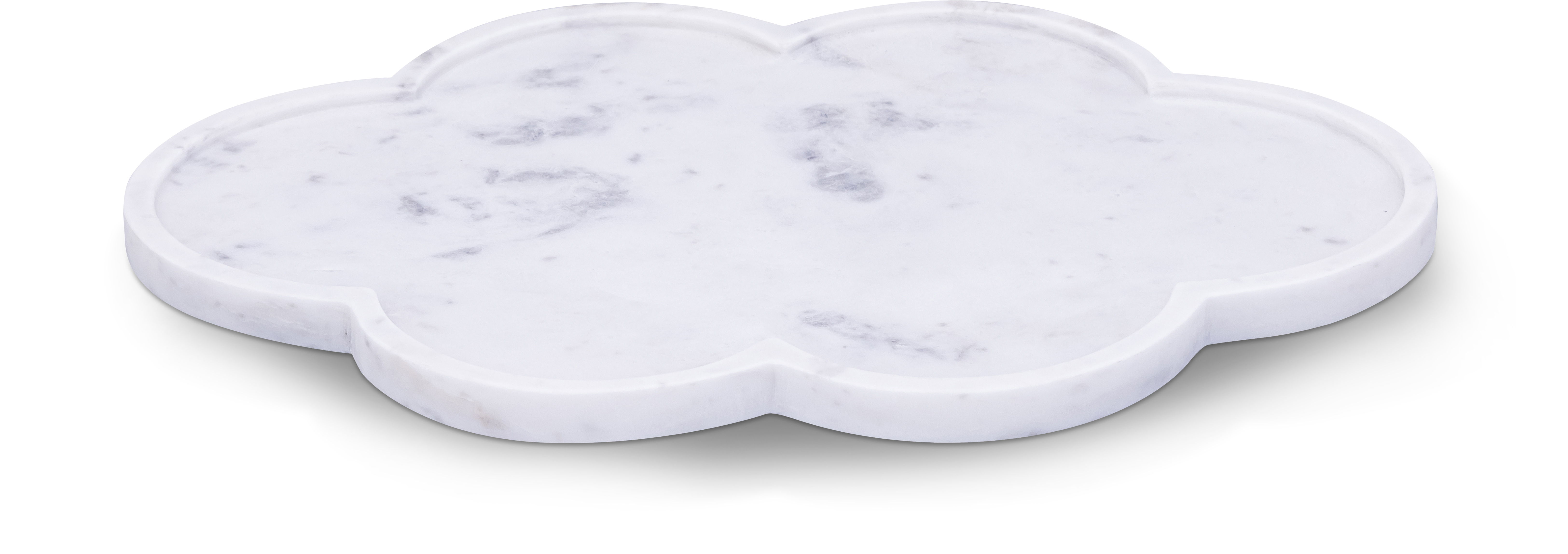 Rimini - Marble Clover Shaped Tray - White
