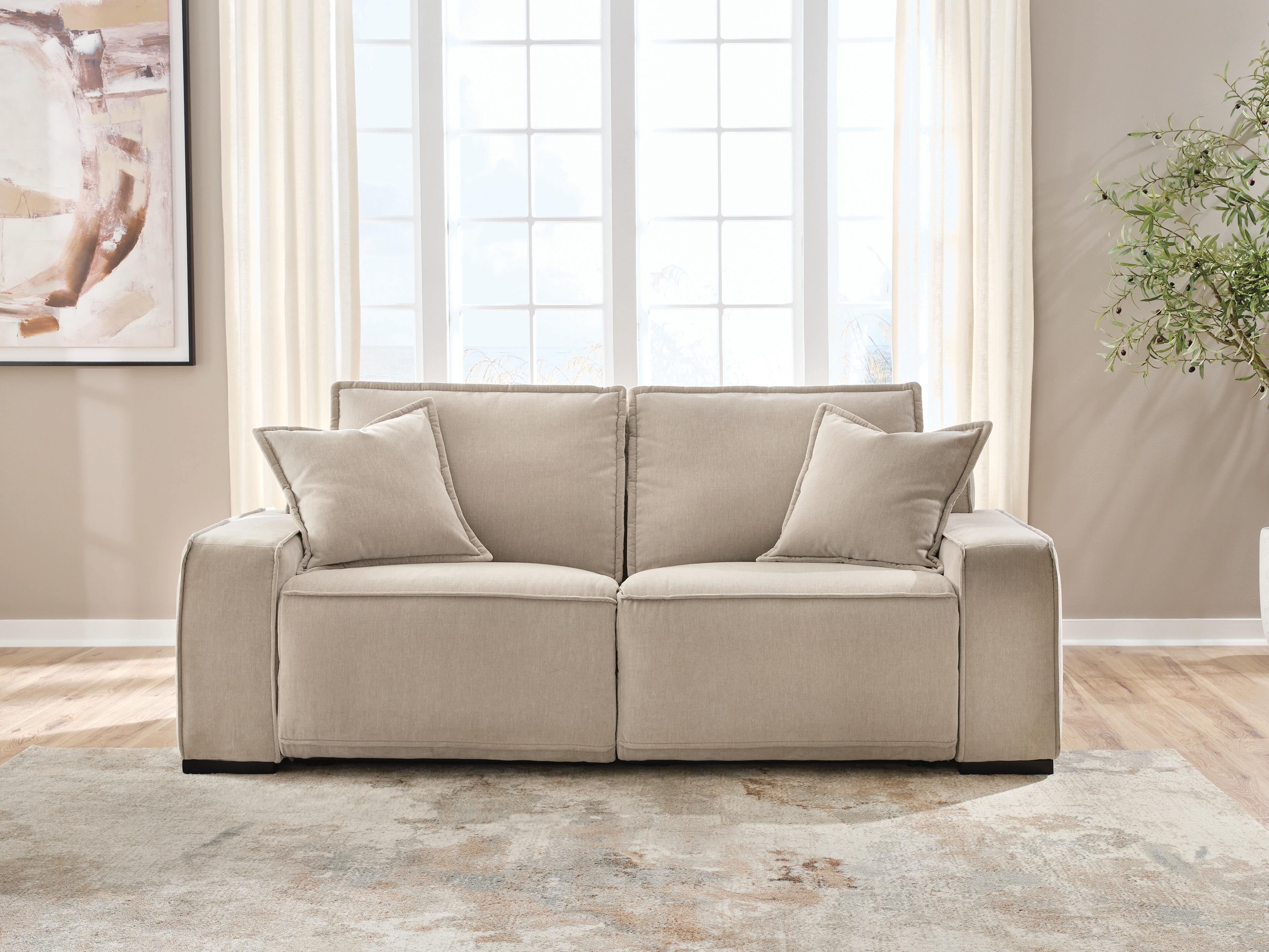 Ashley Furniture Carceri - 2-Piece Power Reclining Sectional Loveseat - Cashmere - Image 4