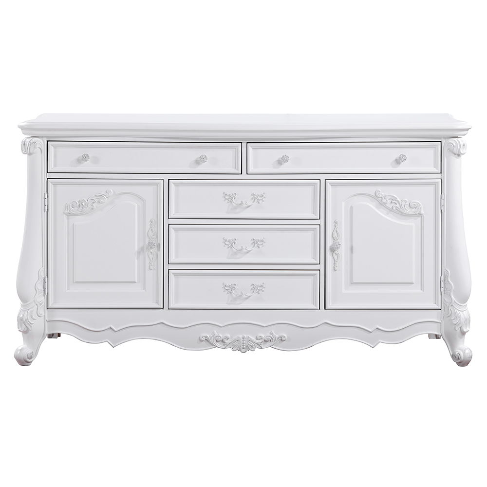 Latisha - Dresser - White, dark brown, view 7