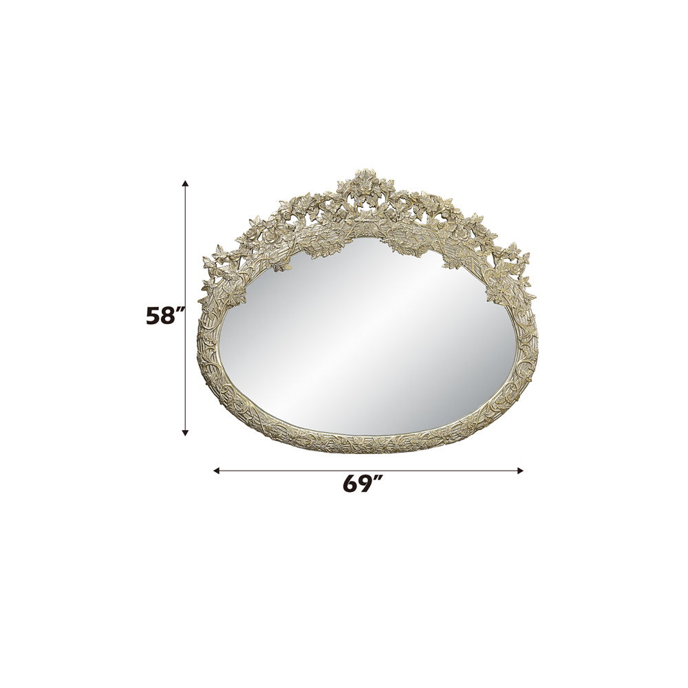 Sorina - 57" Mirror - Antique Gold, beige, view 3