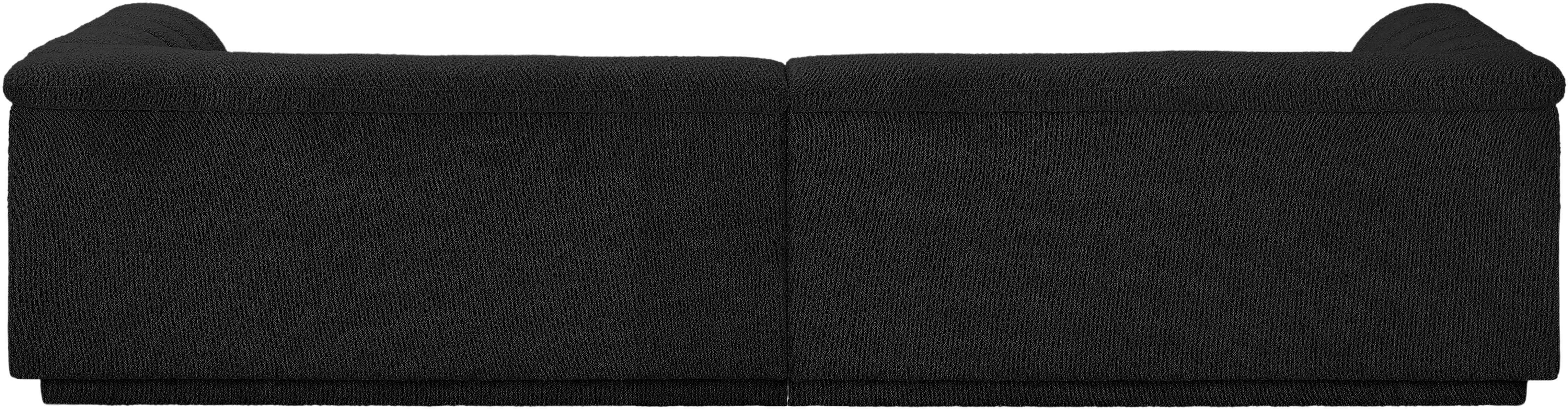Cascade - Boucle Modular Sofa - Black