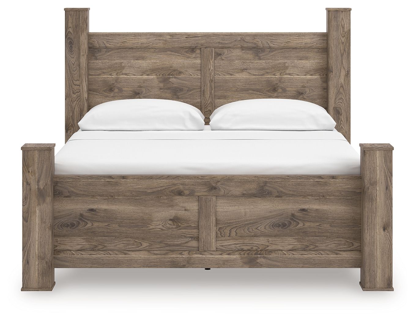 Rusticott - King Poster Bed - Brown