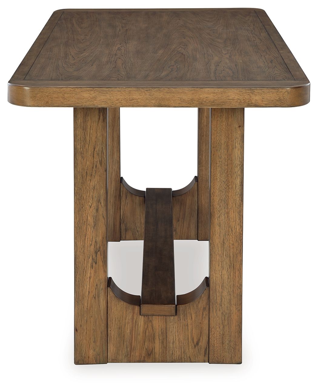 Ashley Furniture Cabalynn - 7 Pc. - Rectangular Dining Room Counter Table, 6 Upholstered Barstools - Light Brown - Image 4