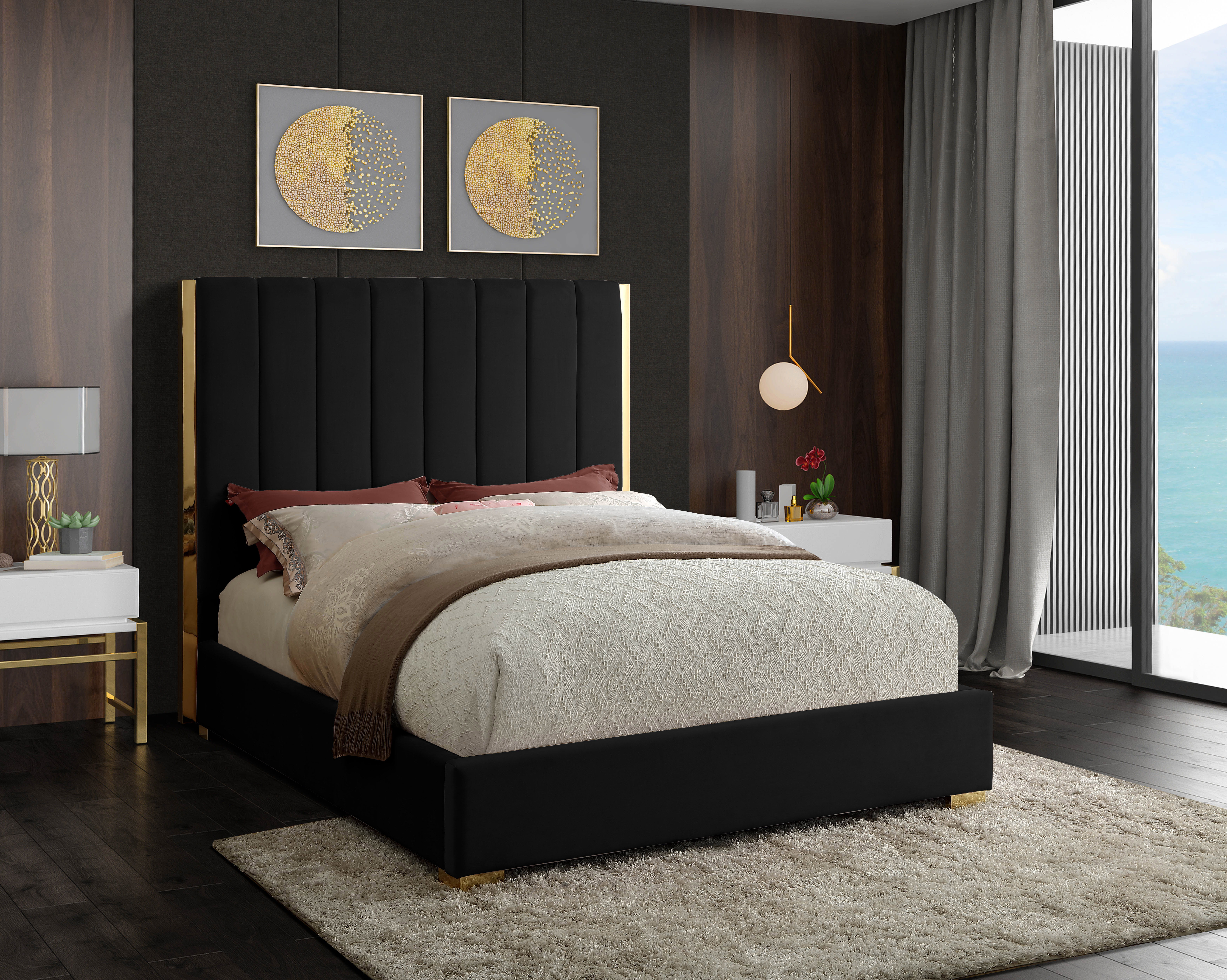 Becca - King Bed - Black