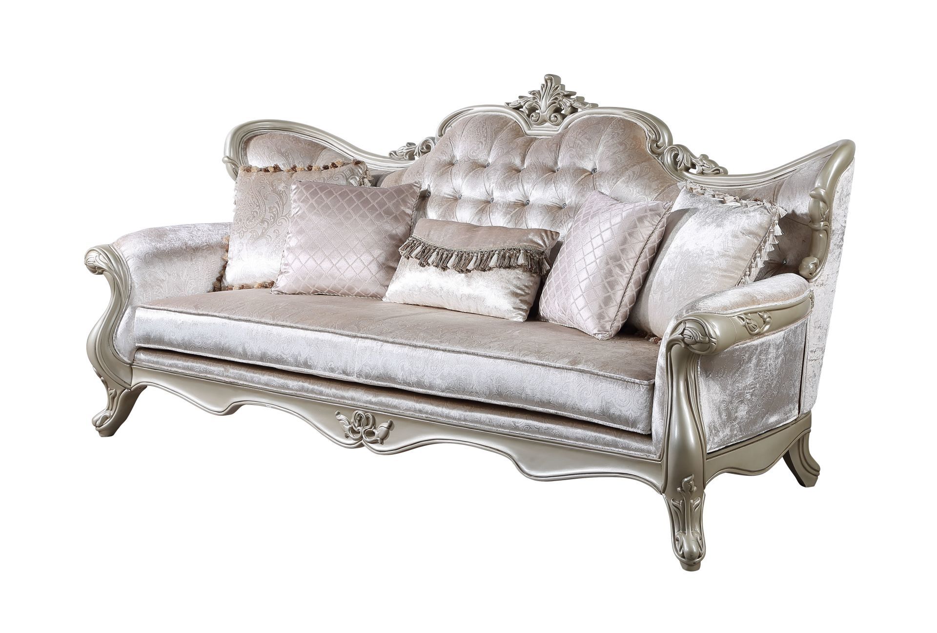 Monique - Sofa - Pearl Silver