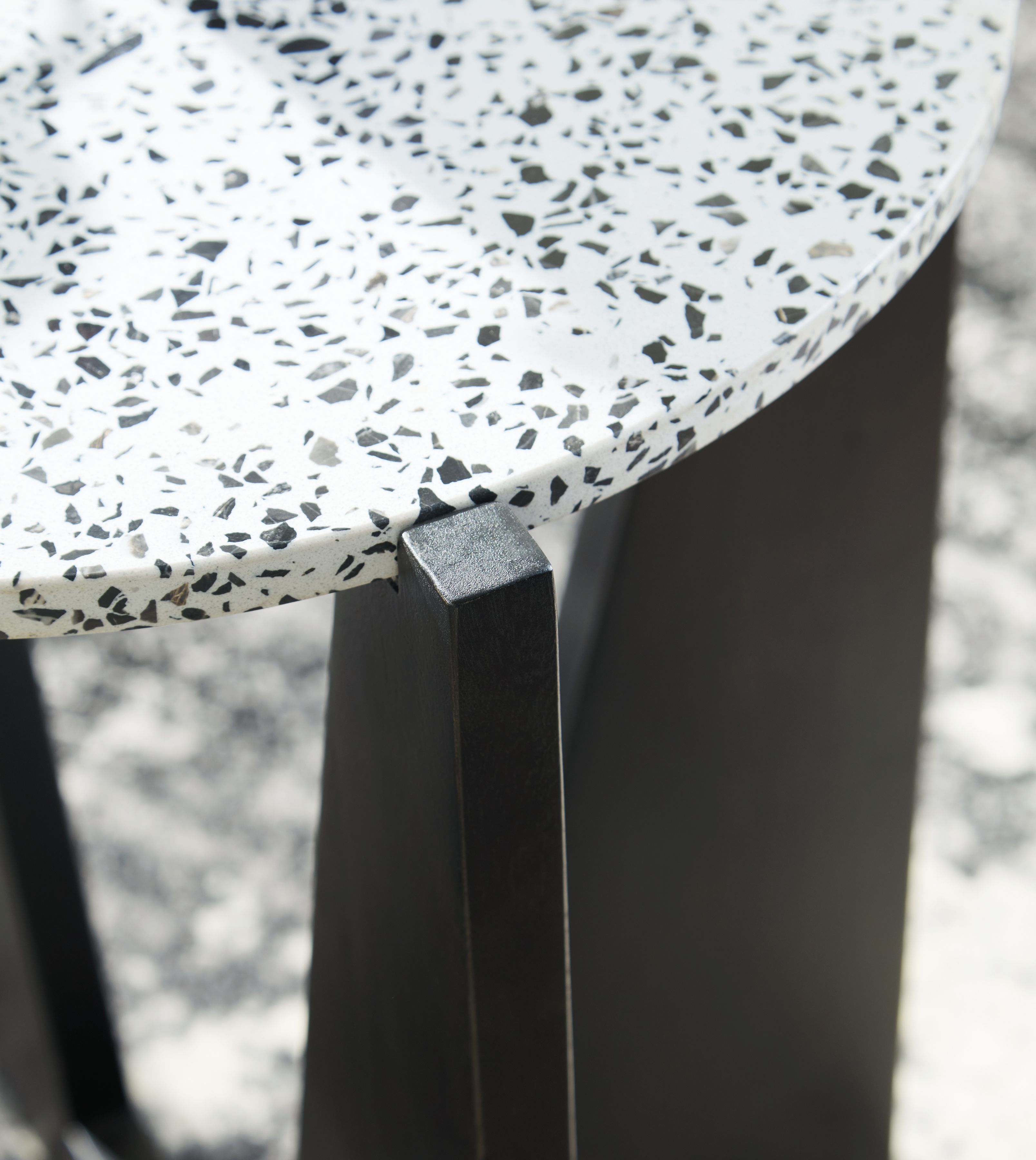 Ashley Furniture Tellrich - Accent Table - Black / White - Image 5