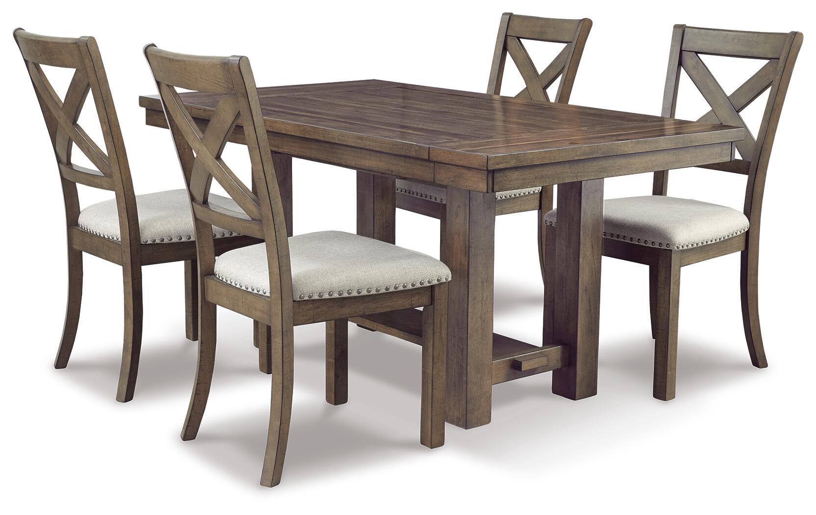 Moriville – Rectangular Dining Room Extension Table – Grayish Brown