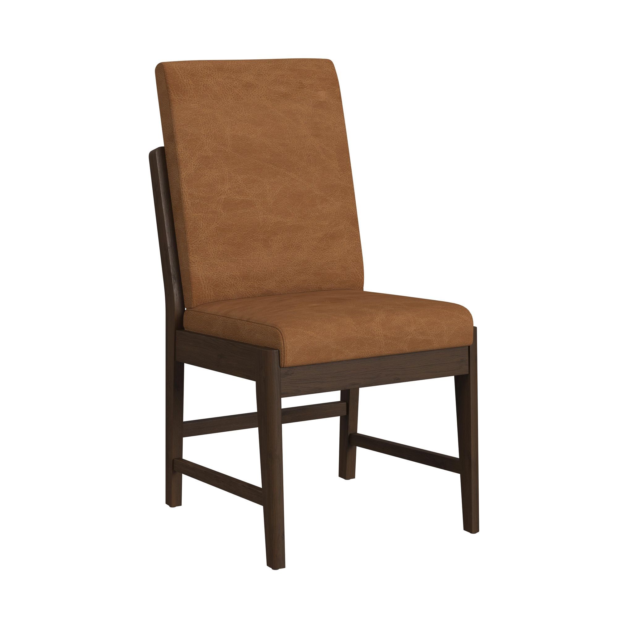 Brisbane - Dining Side Chair With Bozeman Brown PU (Set of 2) - Brown