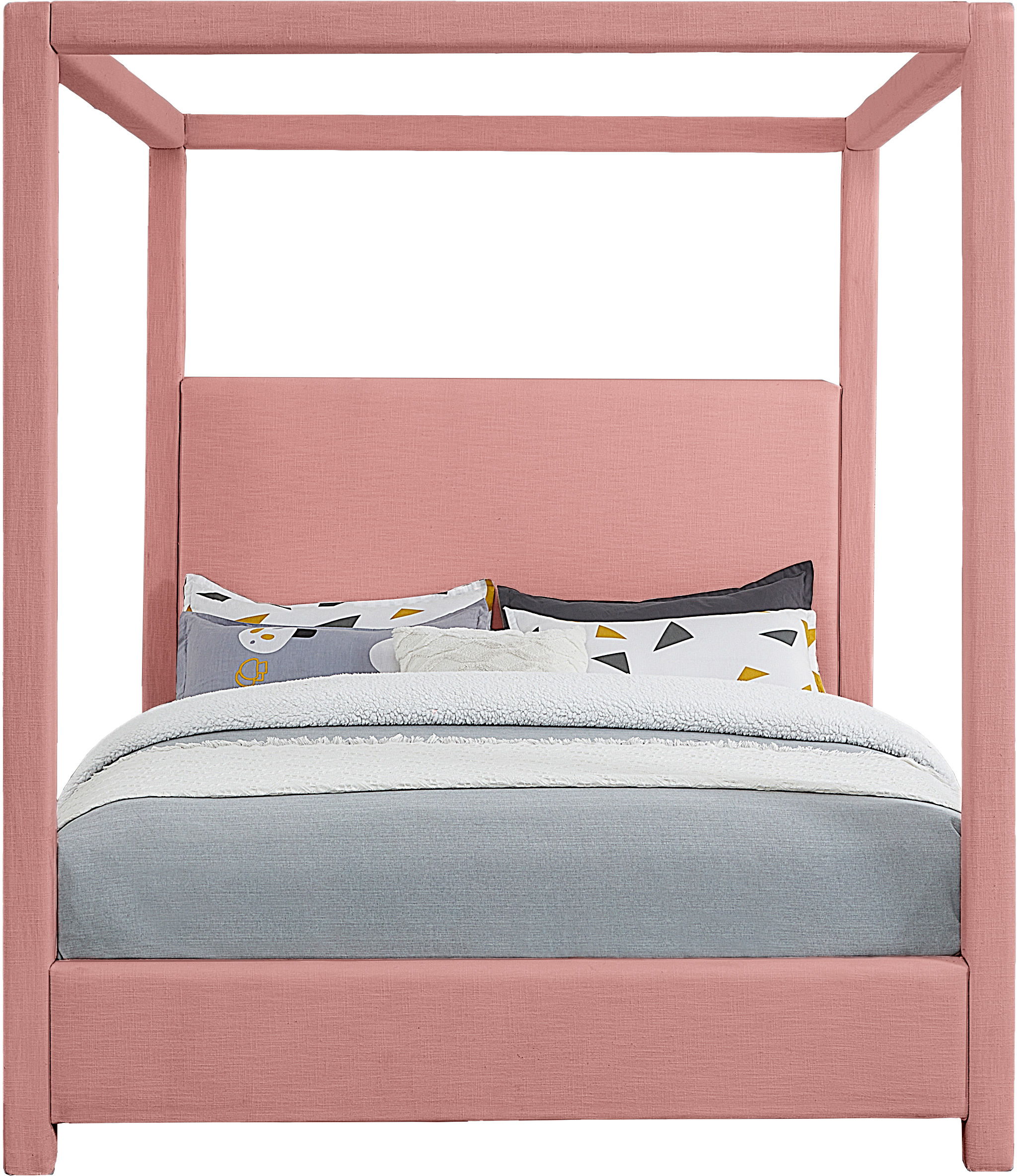 Emerson - King Bed - Light Pink
