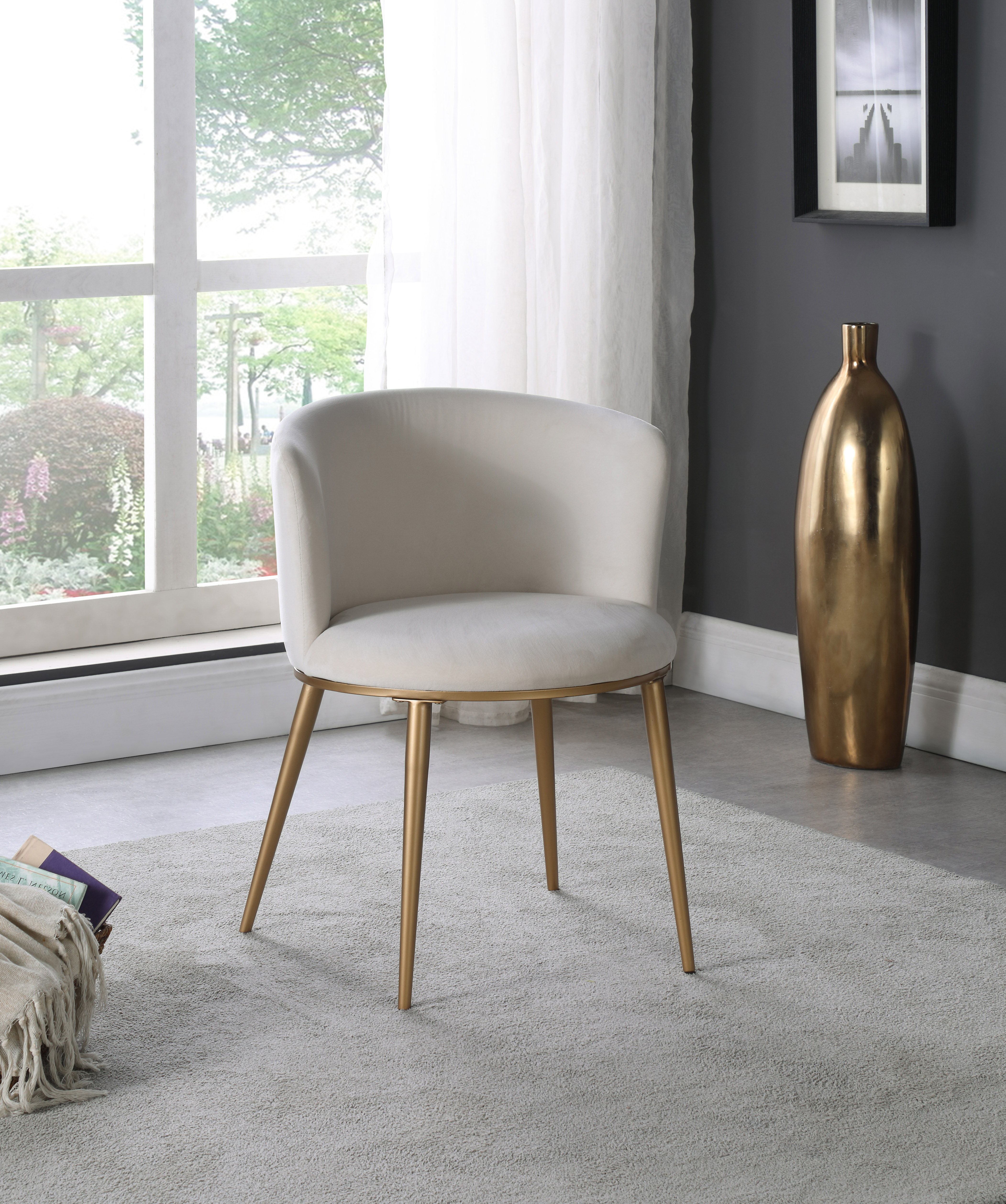Skylar - Fabric Dining Chair (Set of 2) - Cream