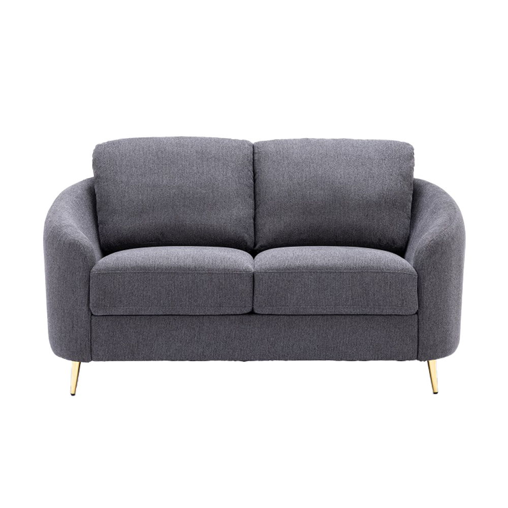 Yuina - Loveseat - Gray Linen, dark gray, view 8