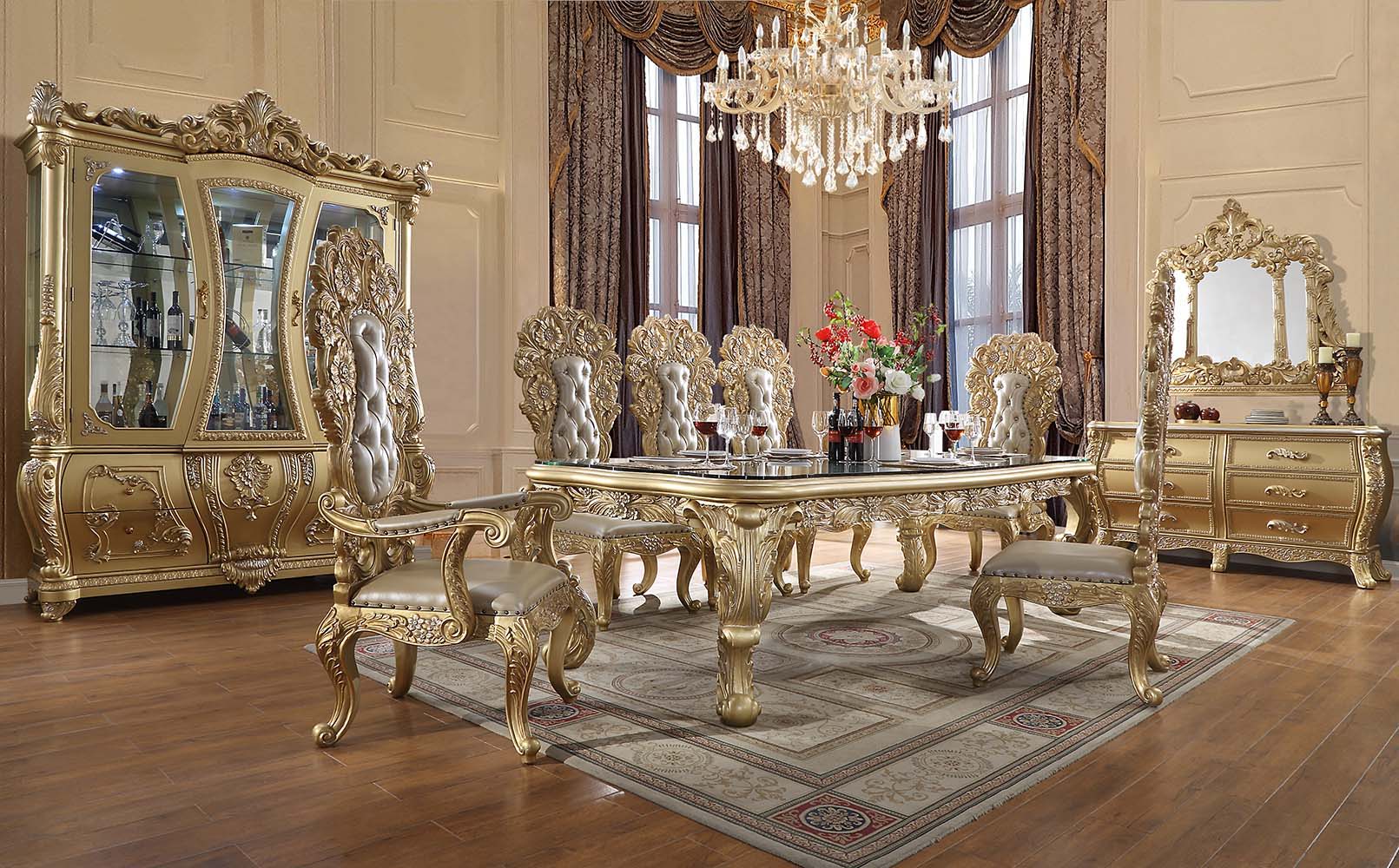 Cabriole - Dining Table - Gold, gold, view 2