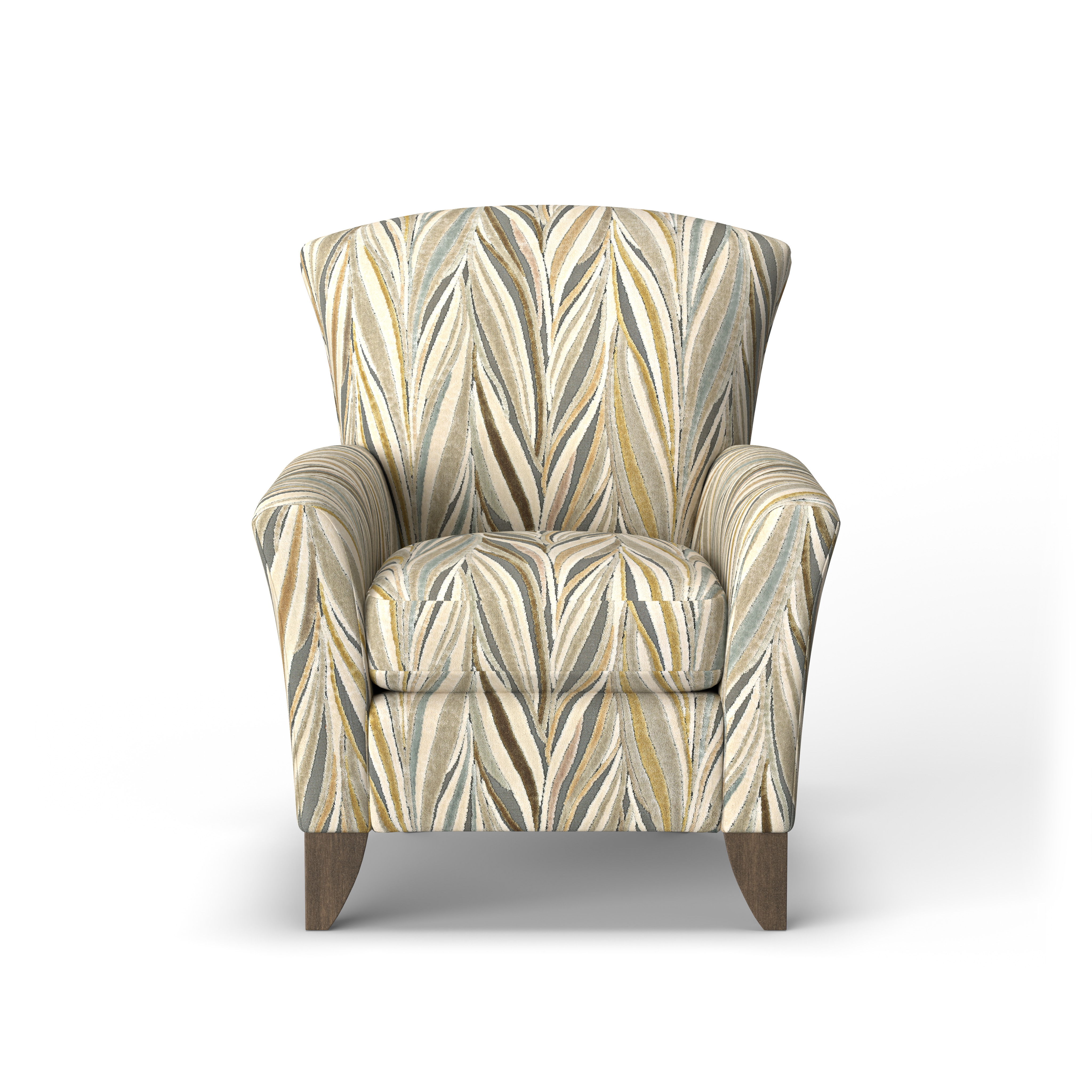 Jupiter - Fabric Chair, dark brown, view 4