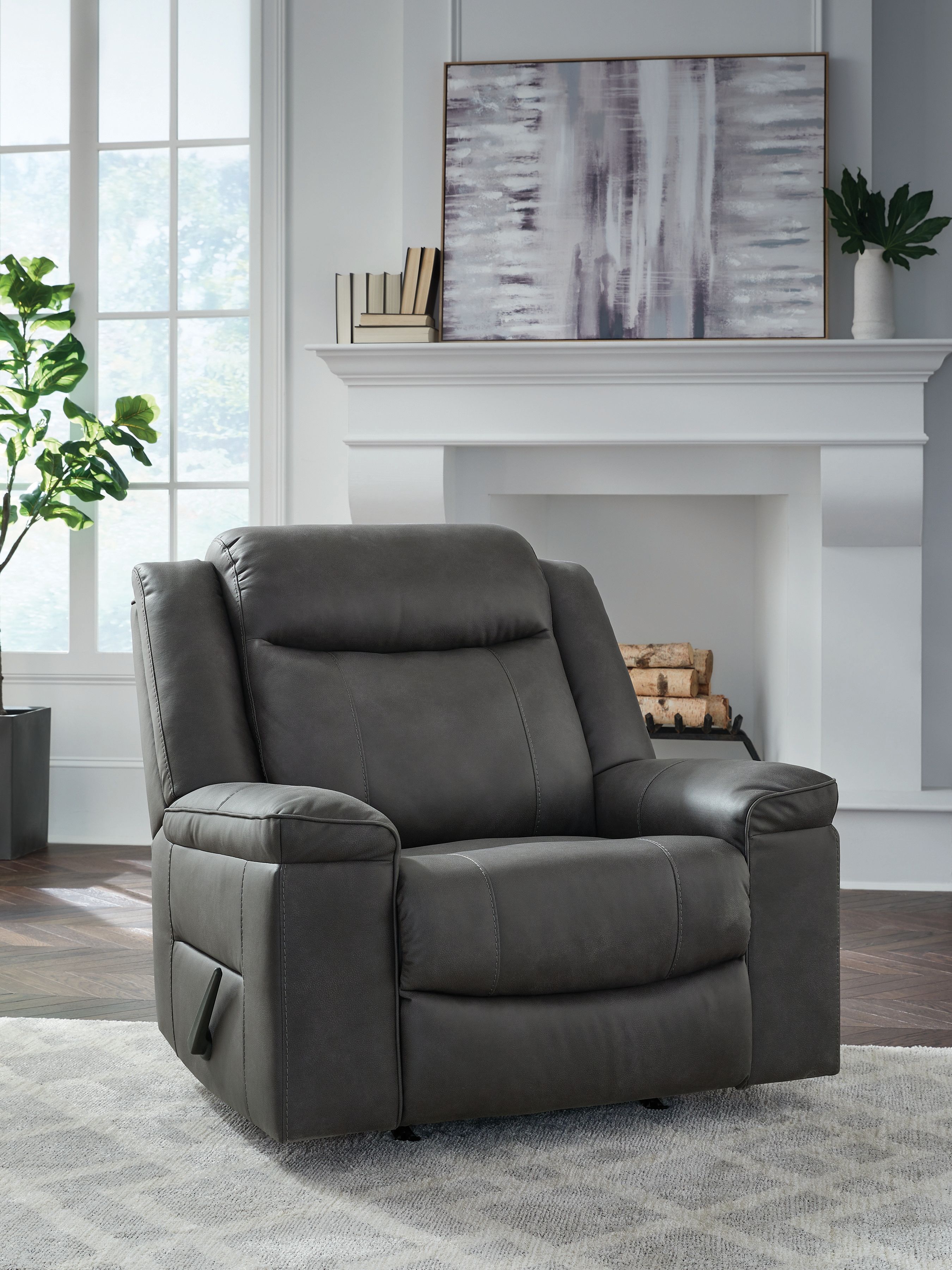 Ashley Furniture Status Check - Rocker Recliner - Shadow - Image 2
