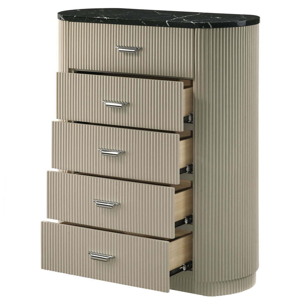 Travonte - Chest - Gray / Beige, beige, view 4