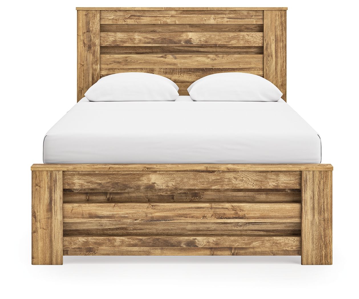Ashley Furniture Maystonna - Queen Panel Bed - Brown - Image 6