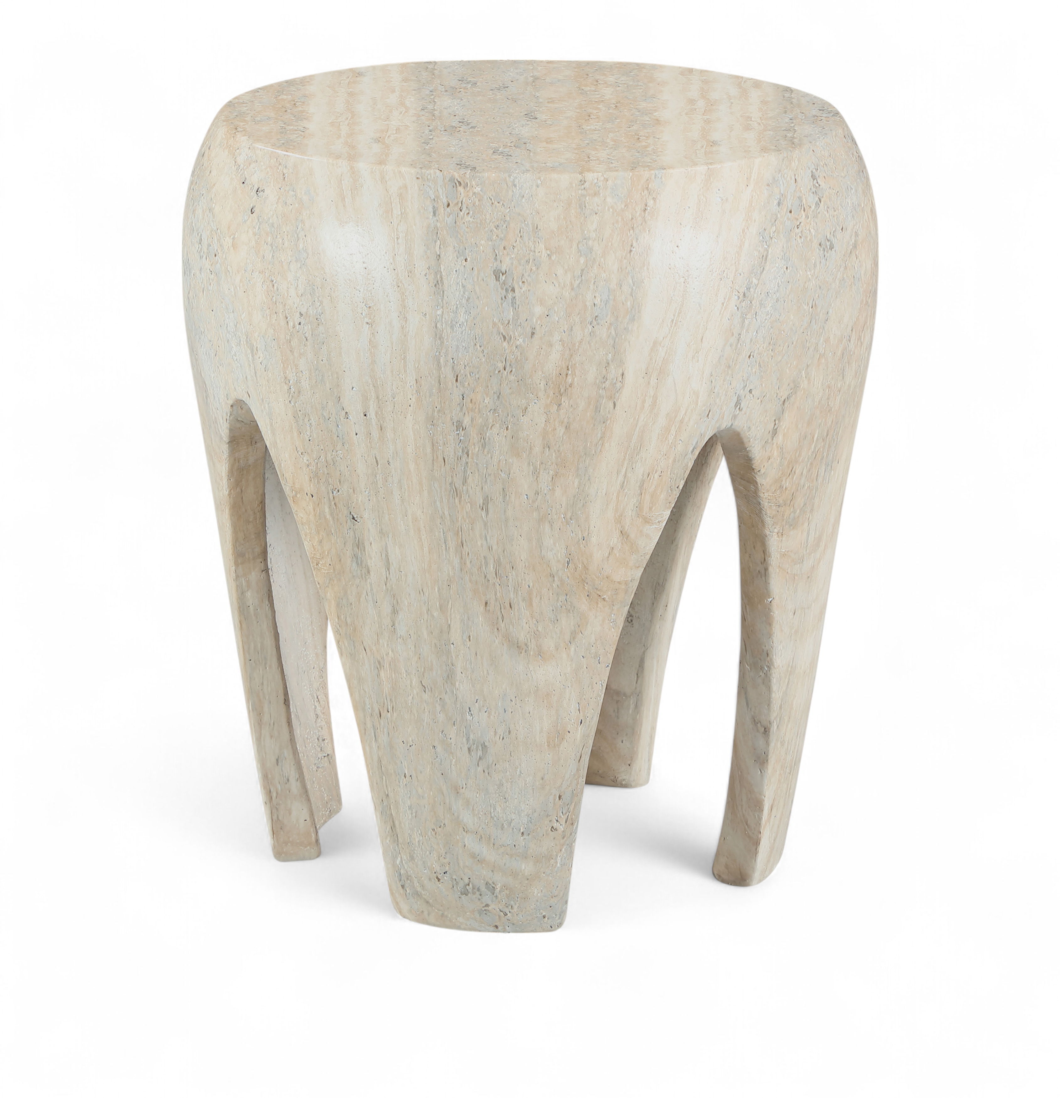 Moxie - Concrete And Fiberglass Indoor / Outdoor End Table - Natural