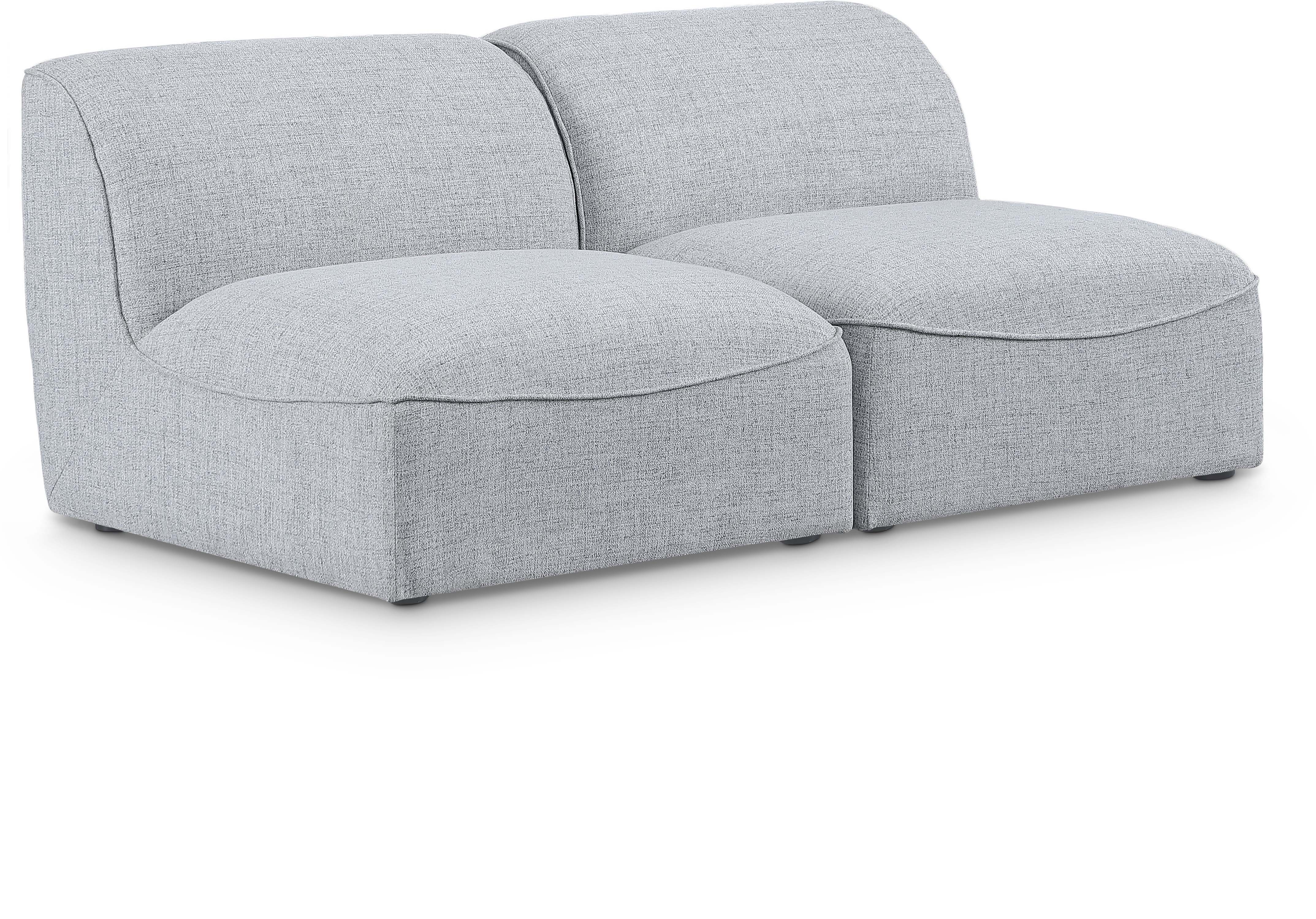 Miramar - 2 Seat Armless Modular Sofa - Gray