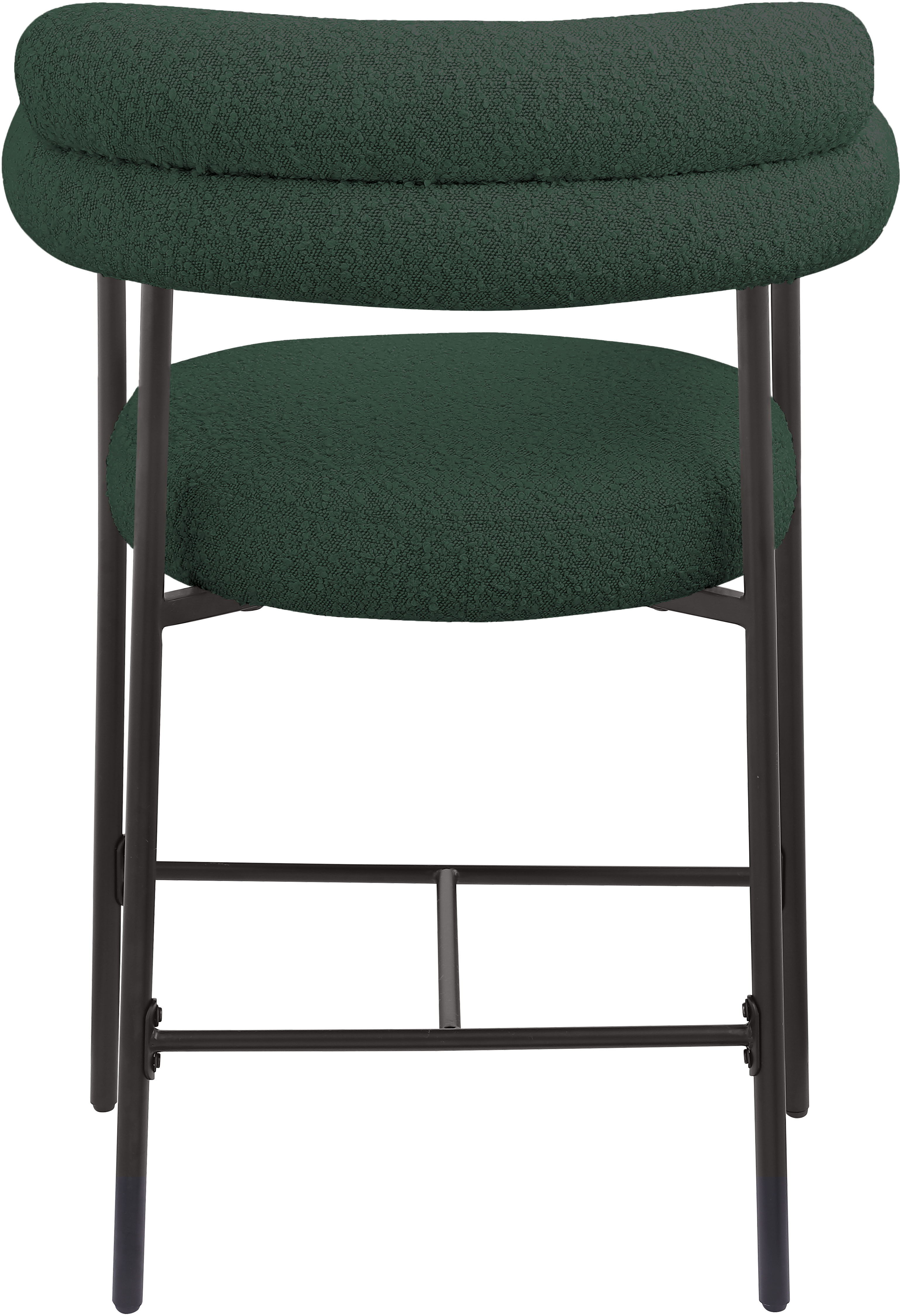 Blake - Counter Stool With Black Base (Set of 2) - Green