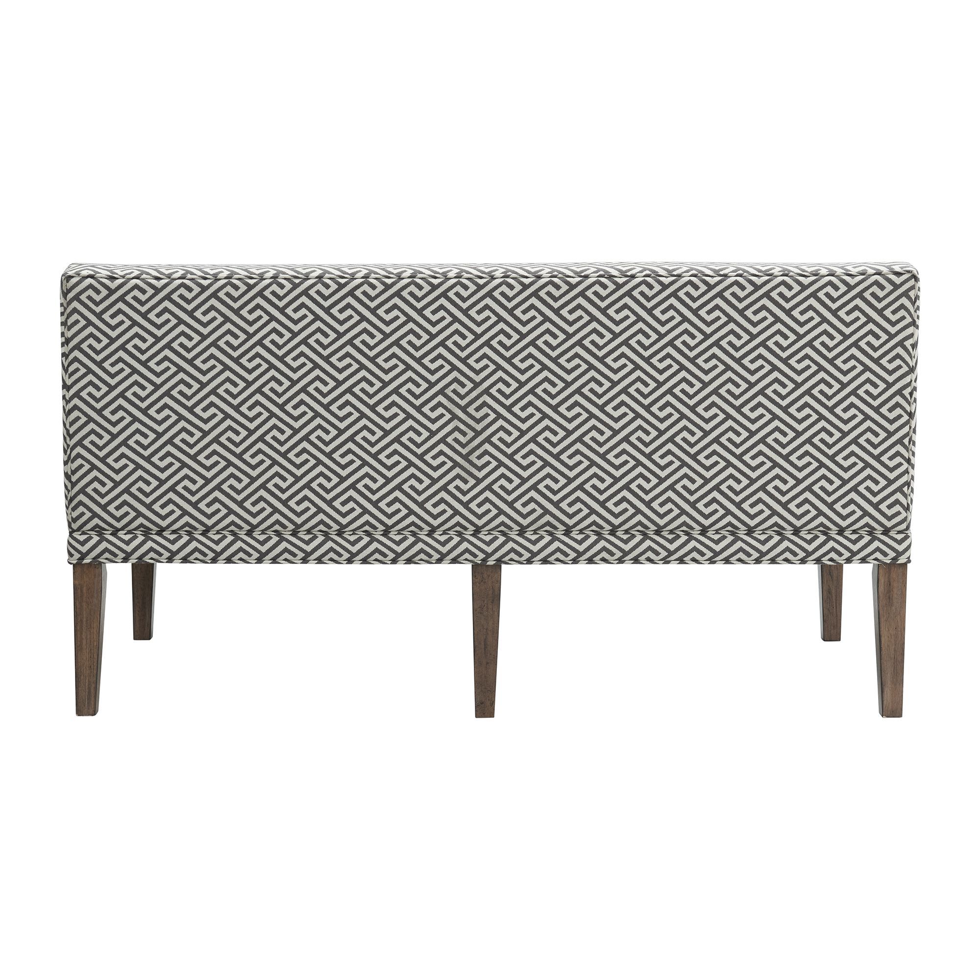 Gramercy - Upholstered Dining Settee - Dark Brown