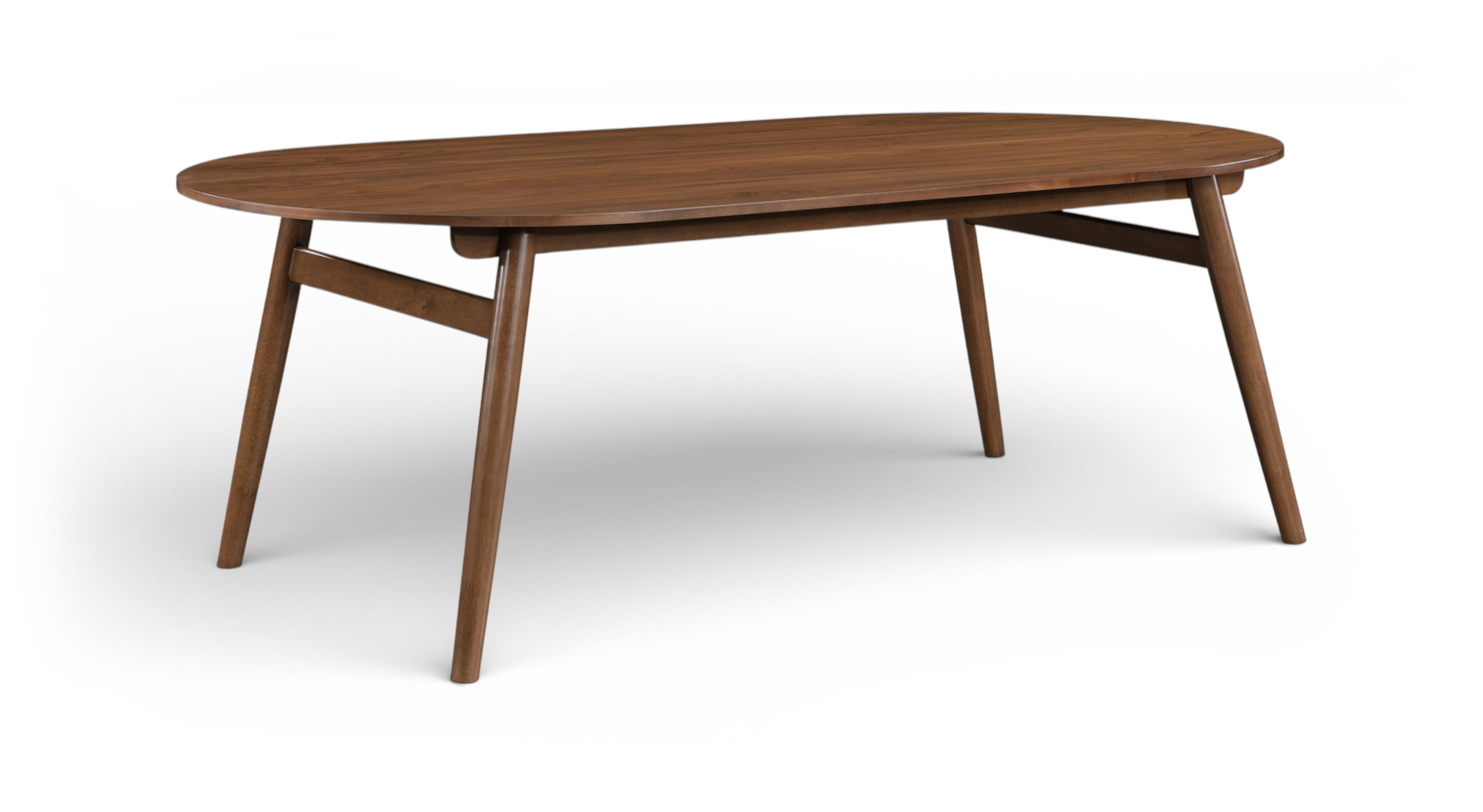 Leesa - 86.75" Solid Wood And Walnut Veneer Dining Table - Brown
