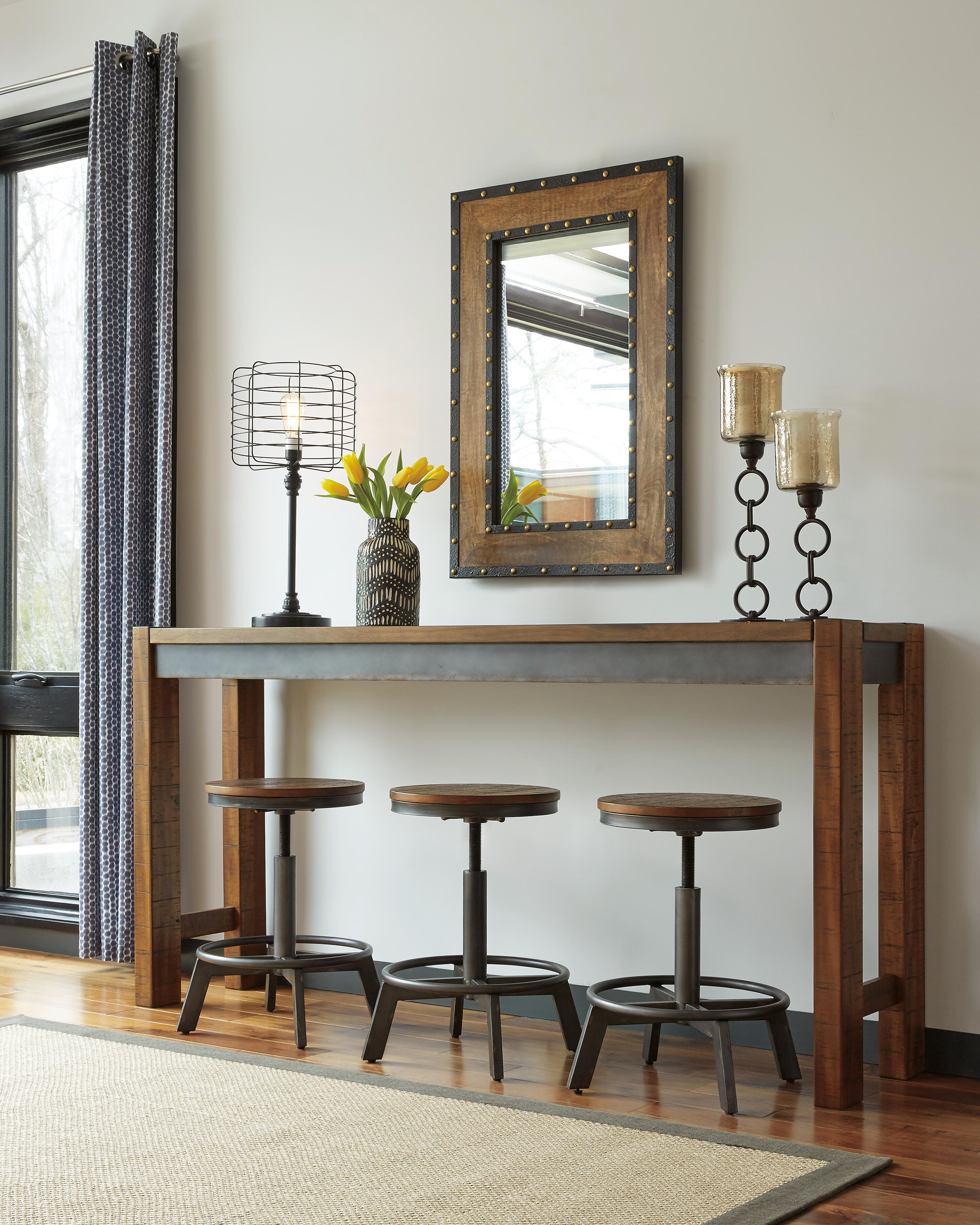 Ashley Furniture Torjin - Long Counter Table - Dark Brown - Image 3