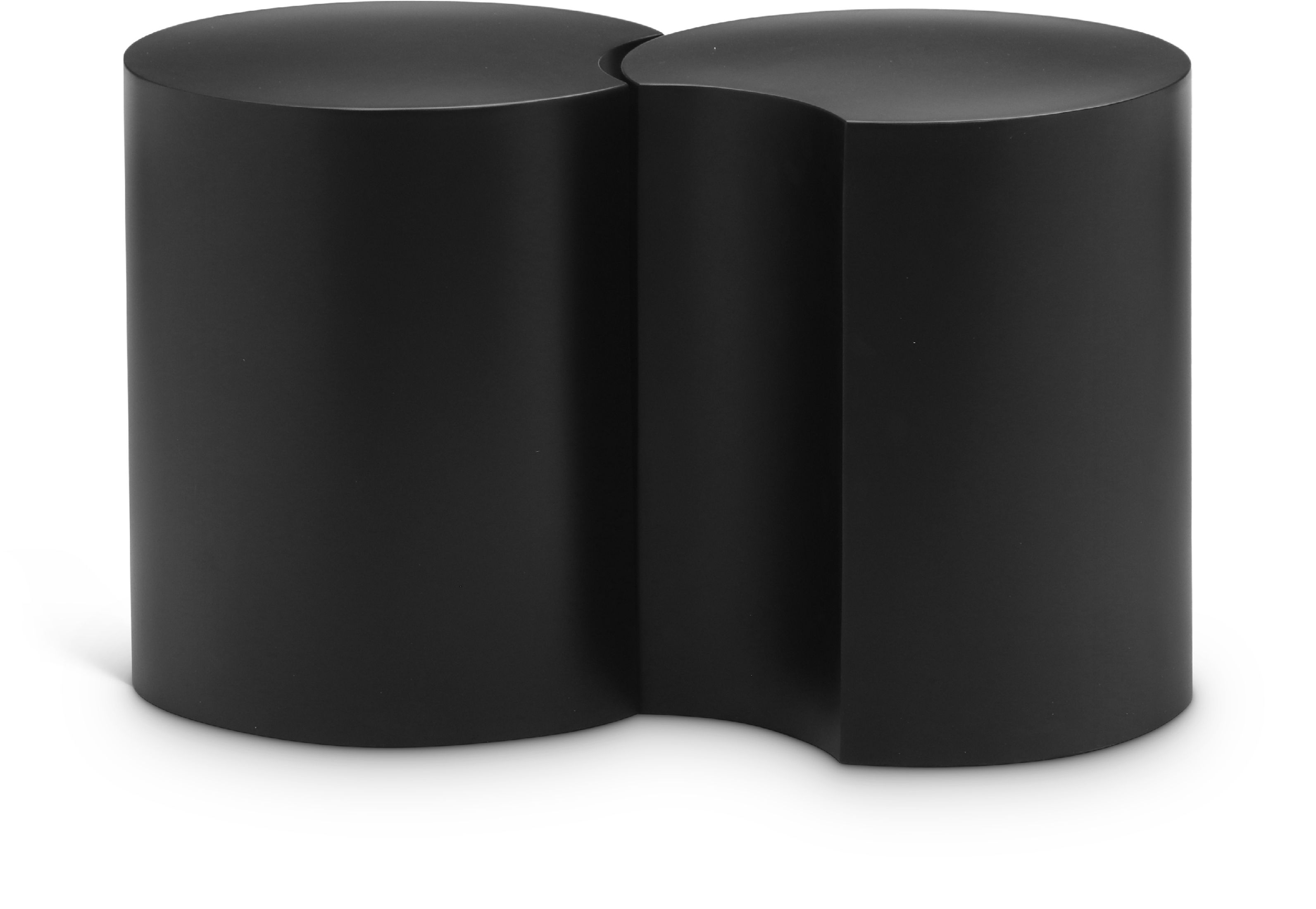 Dimple - 16" 2 Piece Modular End Table - Black