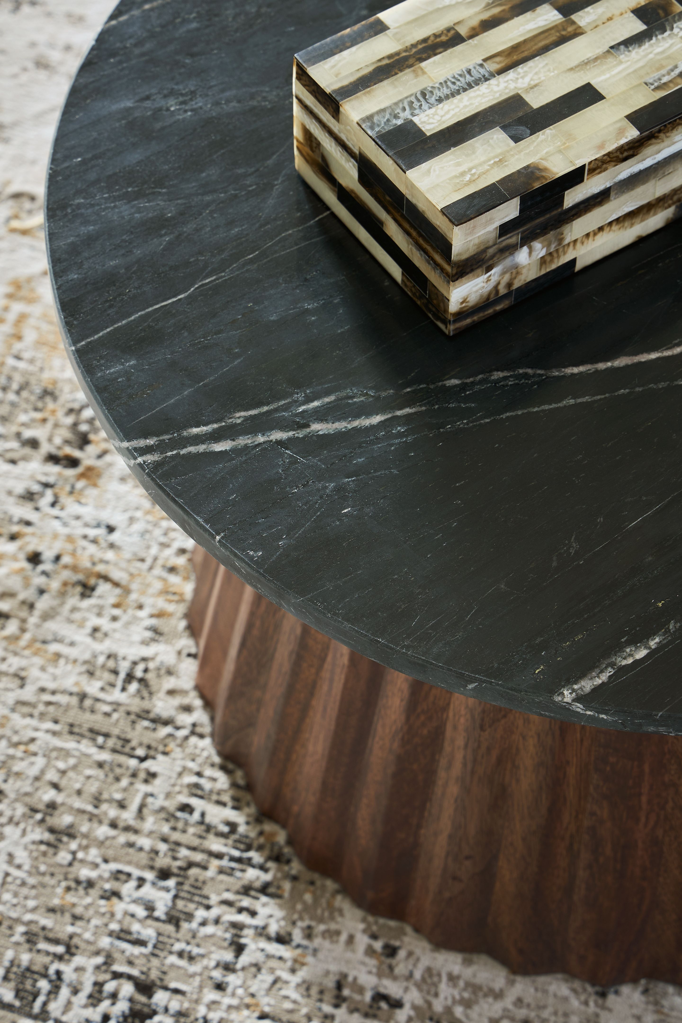 Ashley Furniture Ceilby - Accent Cocktail Table - Black / Brown - Image 3
