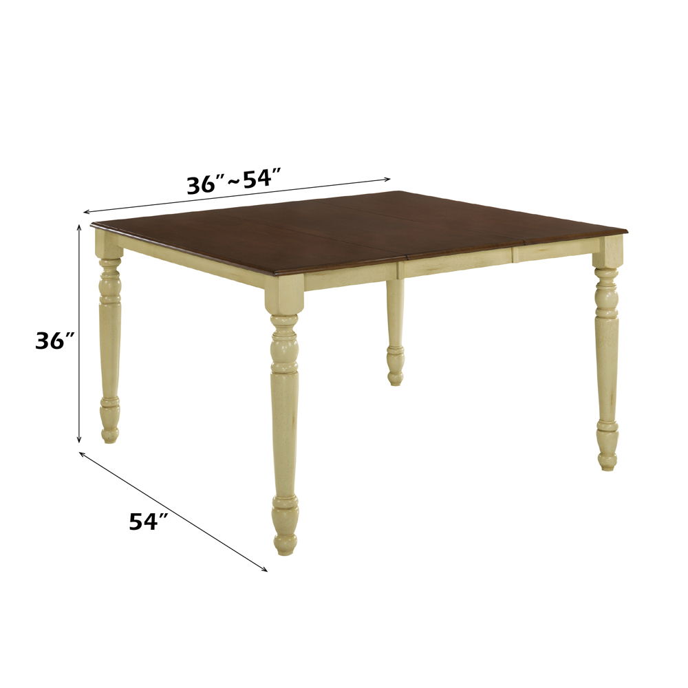 Dylan - Counter Height Table - Buttermilk & Oak, white, view 5