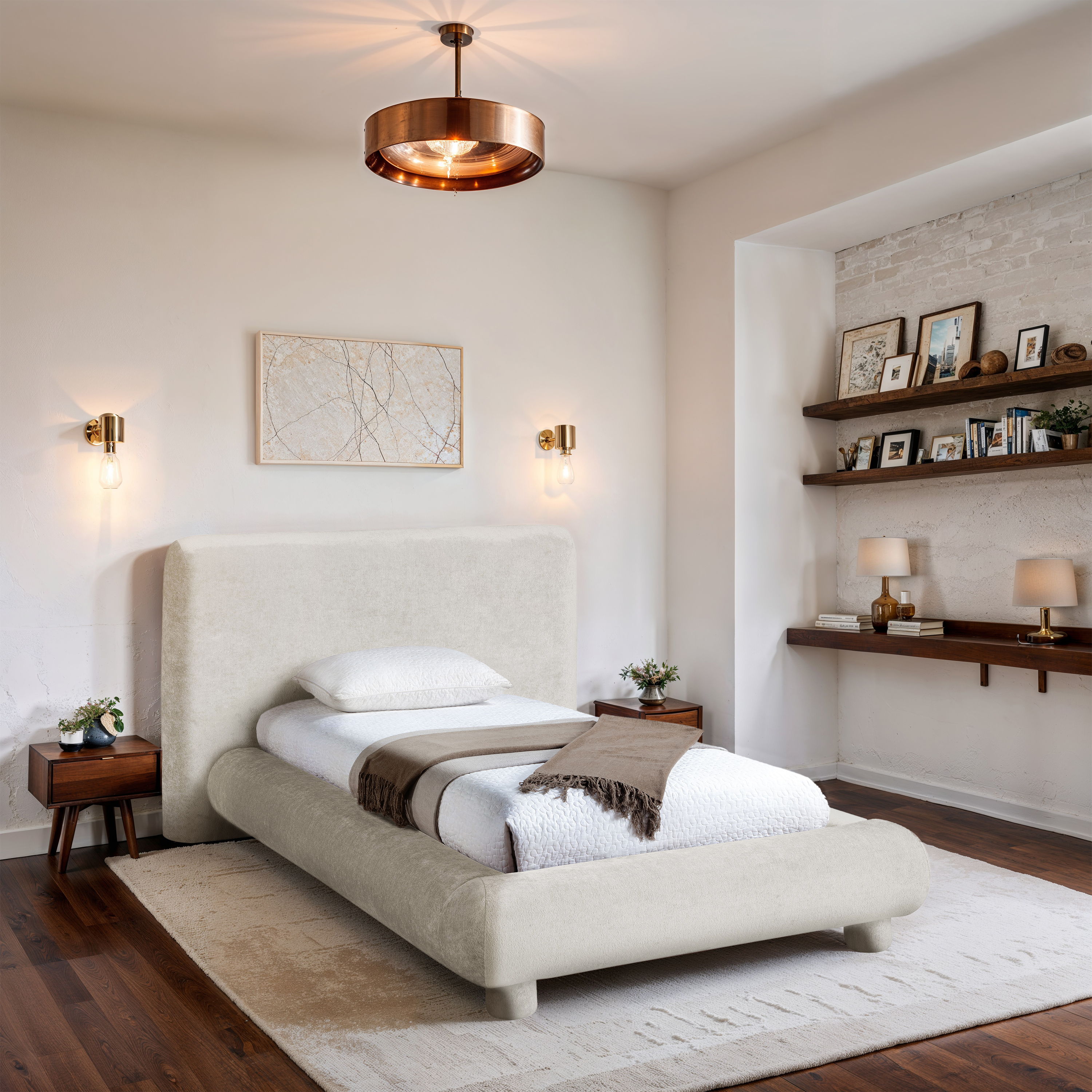 Blair - Twin Bed - Cream