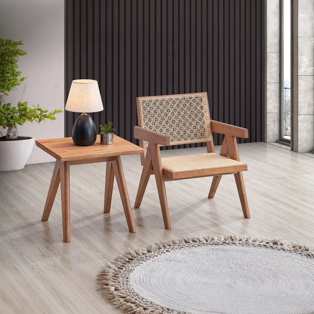 Velentina - Accent Chair - Rattan & Natural, light brown, view 7